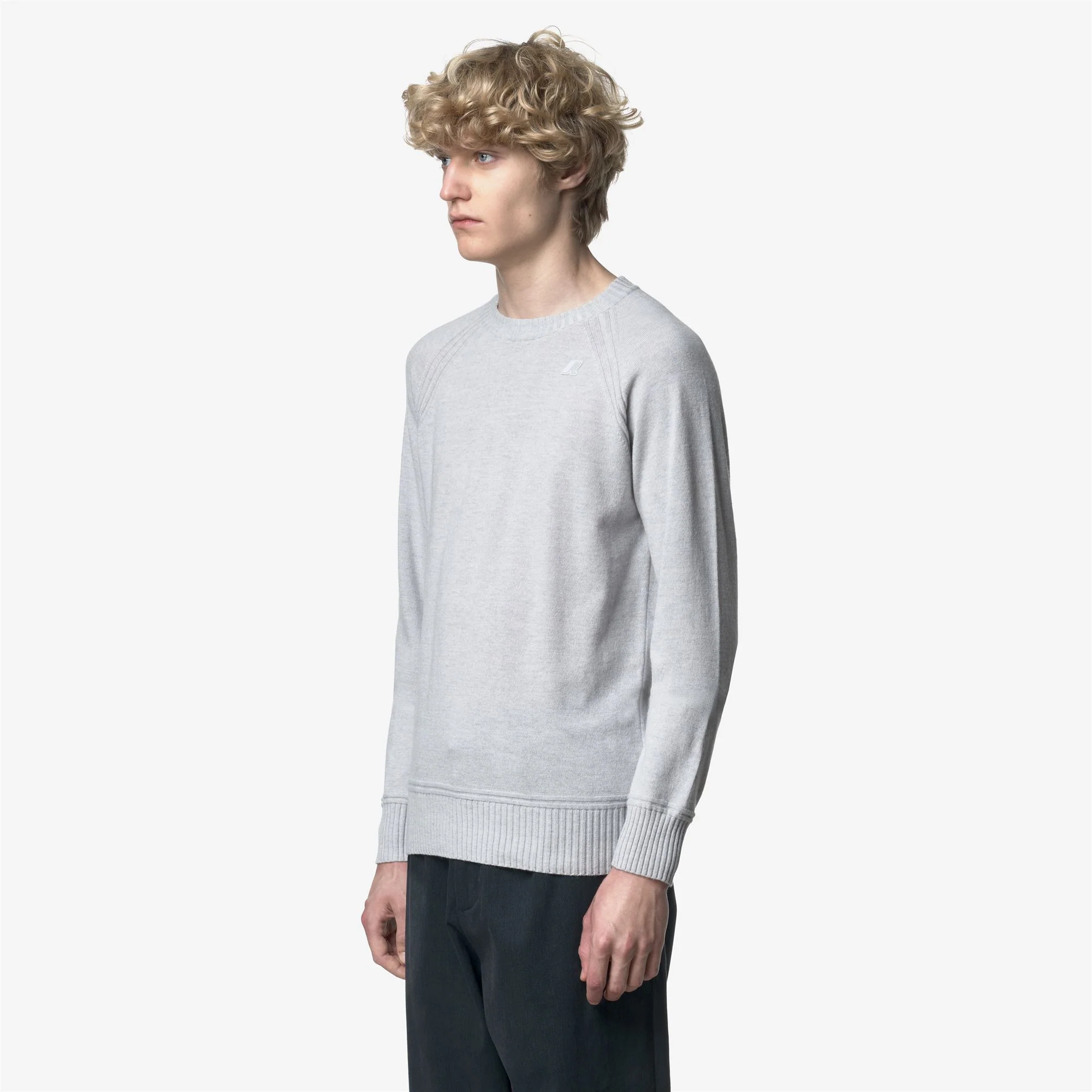 SEBAS WOOL CASHMERE - KNITWEAR - Pull  Over - Man - GREY LT MEL - Image 4