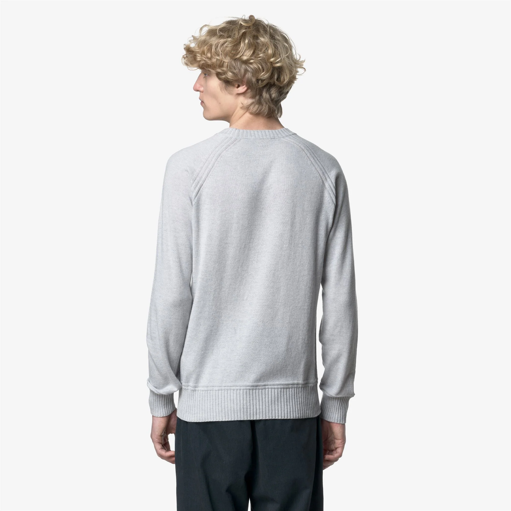 SEBAS WOOL CASHMERE - KNITWEAR - Pull  Over - Man - GREY LT MEL - Image 5