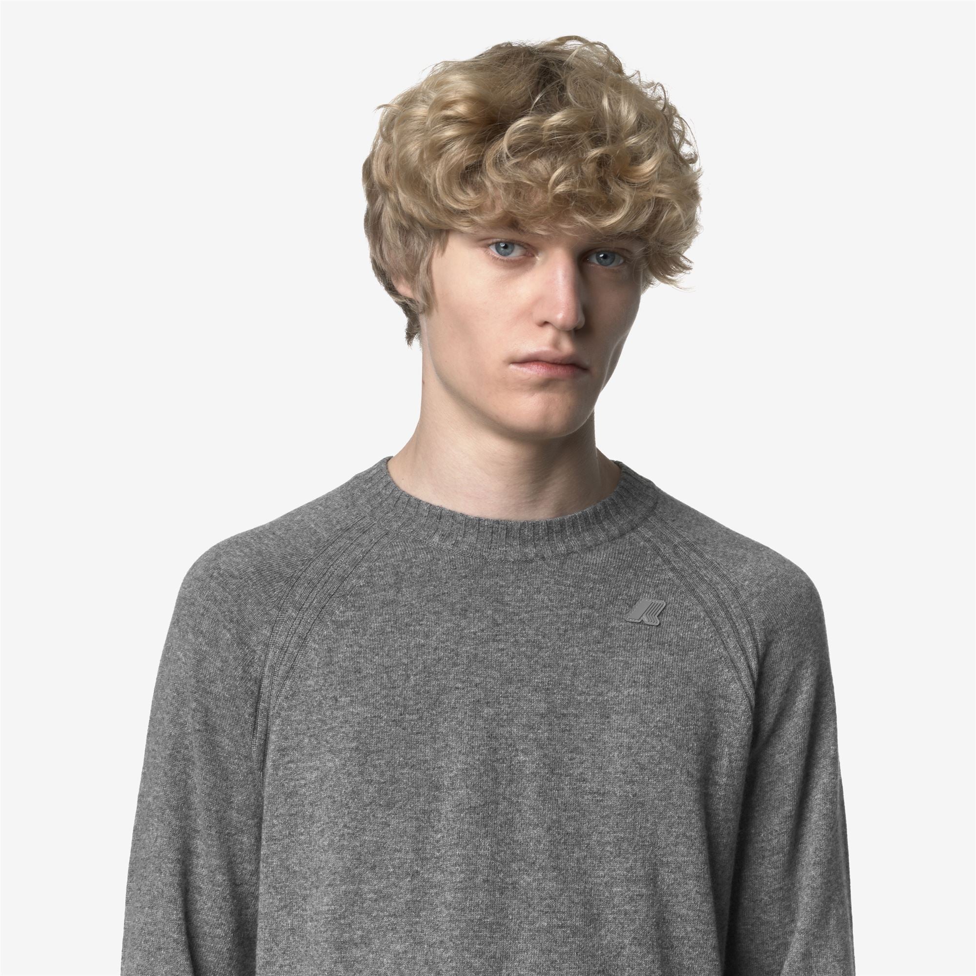 SEBAS WOOL CASHMERE - KNITWEAR - Pull  Over - Man - GREY MID MEL - Image 2