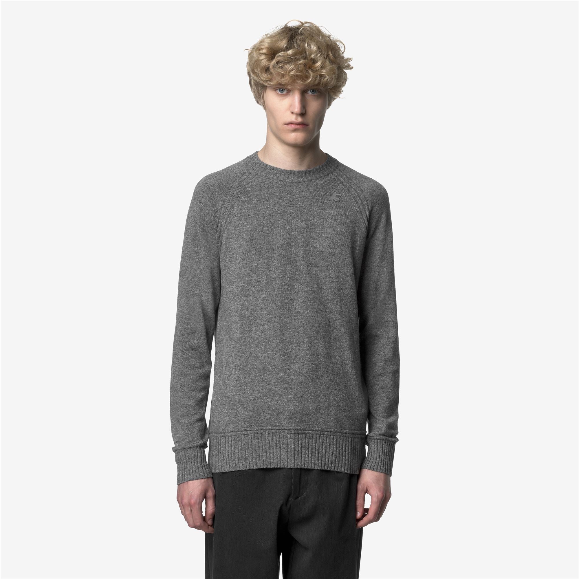 SEBAS WOOL CASHMERE - KNITWEAR - Pull  Over - Man - GREY MID MEL - Image 3