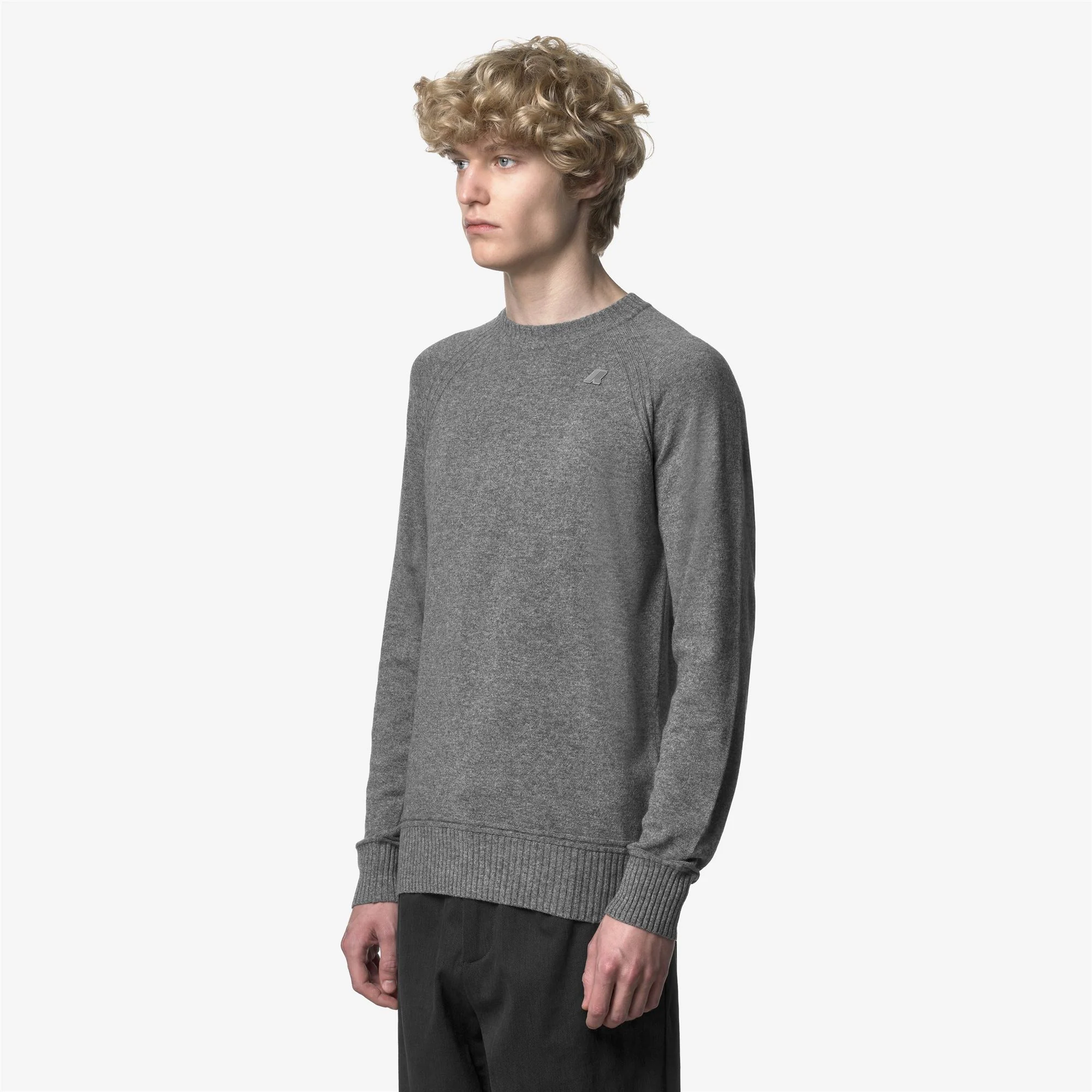 SEBAS WOOL CASHMERE - KNITWEAR - Pull  Over - Man - GREY MID MEL - Image 4
