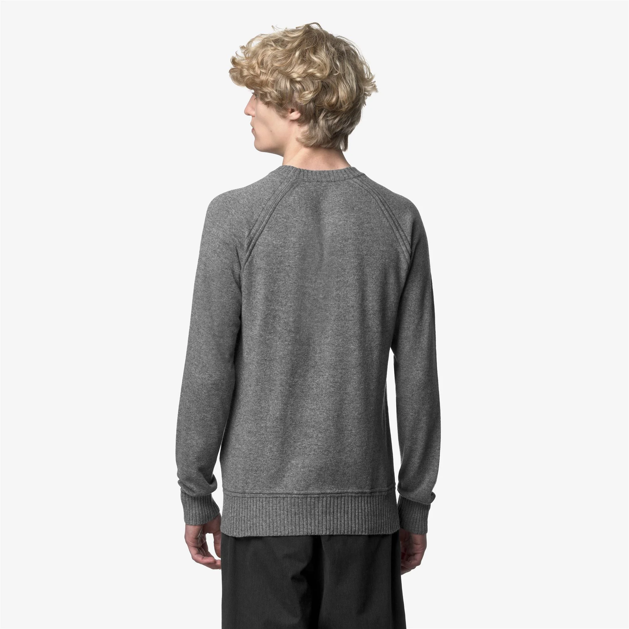 SEBAS WOOL CASHMERE - KNITWEAR - Pull  Over - Man - GREY MID MEL - Image 5
