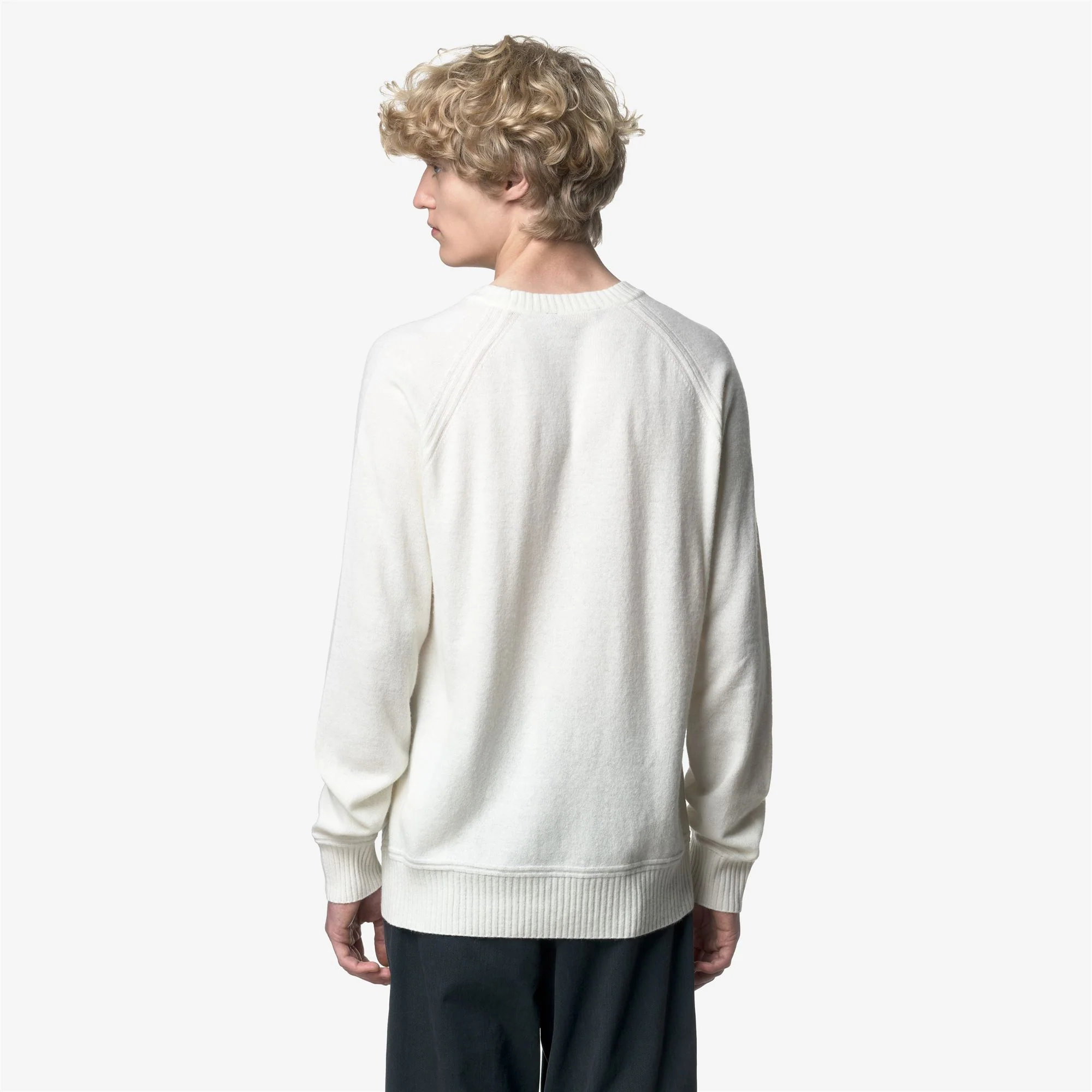 SEBAS WOOL CASHMERE - KNITWEAR - Pull  Over - Man - WHITE GARDENIA - Image 5