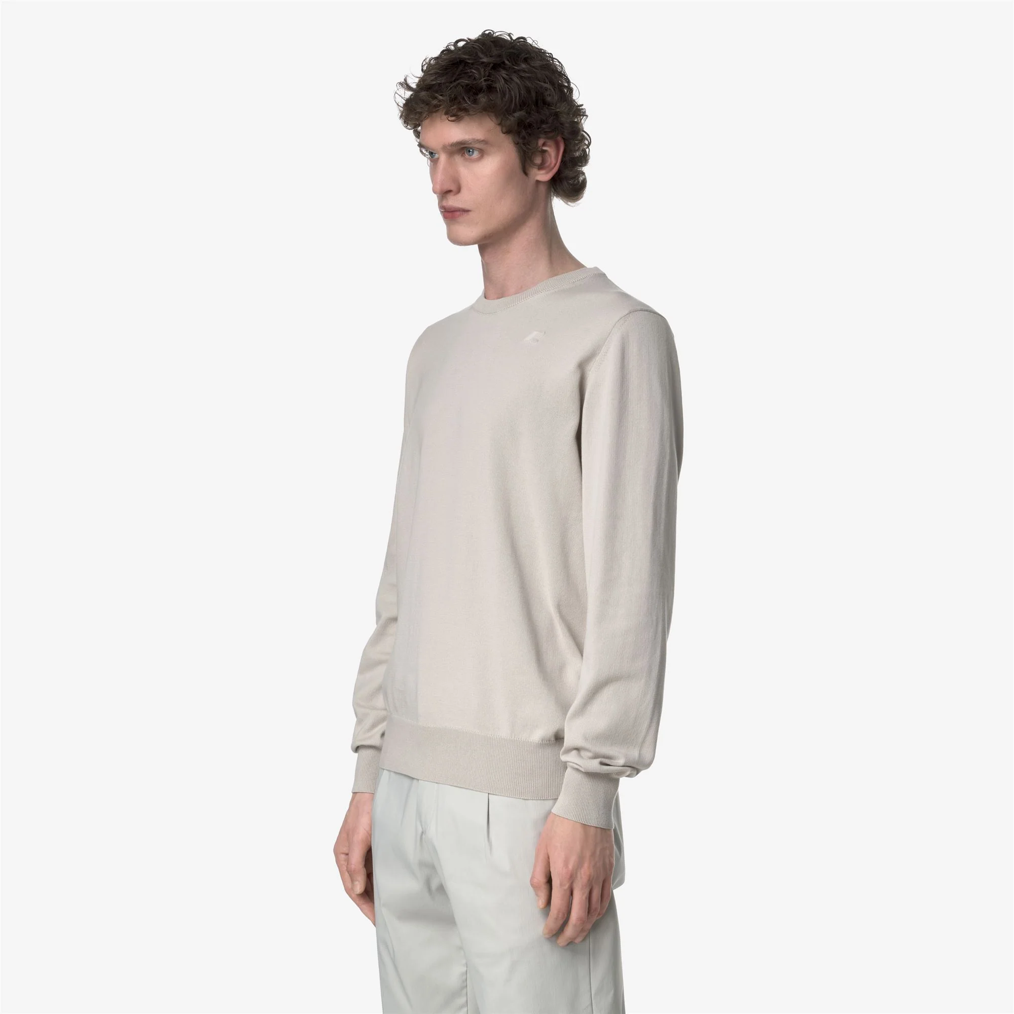 SEBASTIEN COTTON PS - KNITWEAR - Pull  Over - Man - BEIGE LT - Image 4