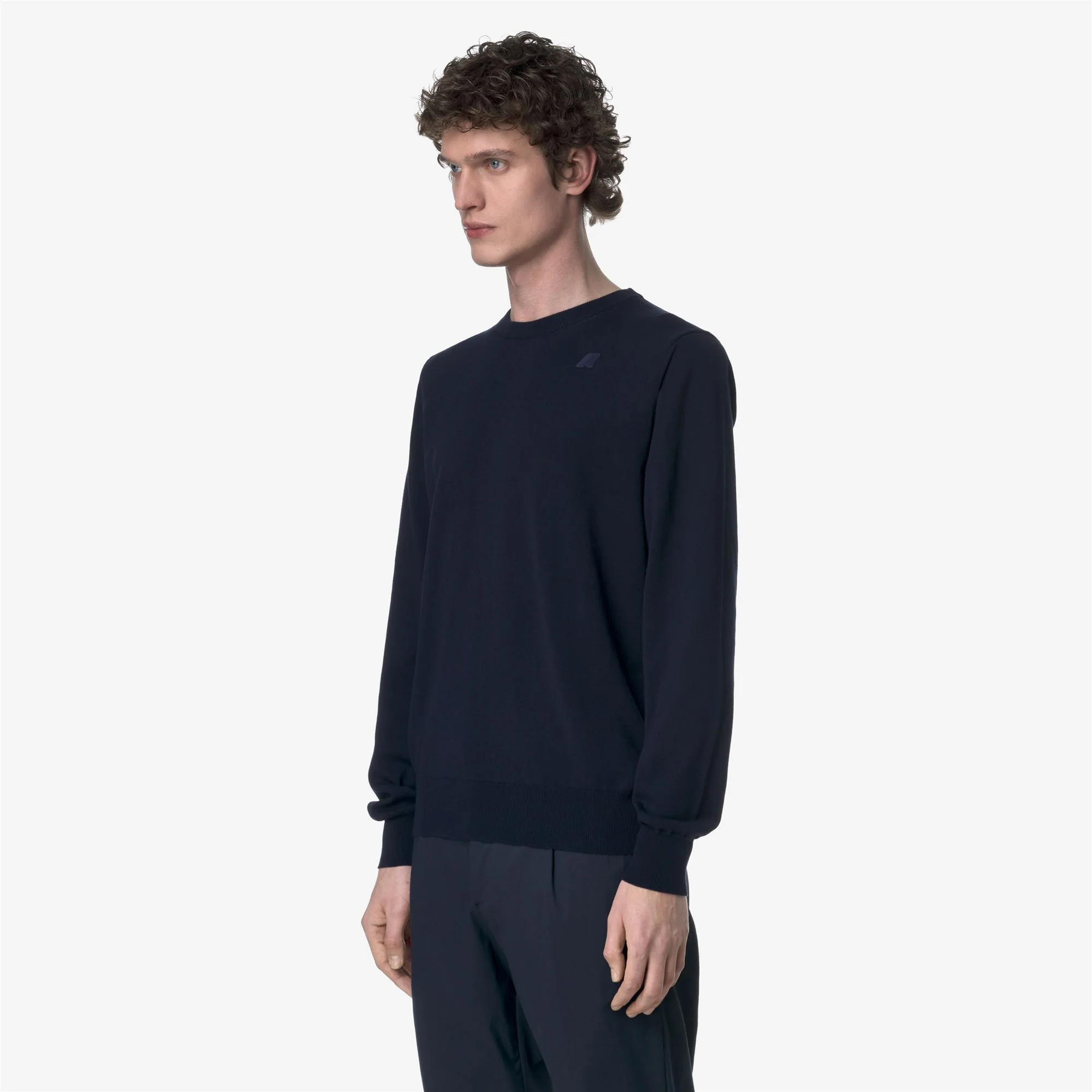 SEBASTIEN COTTON PS - KNITWEAR - Pull  Over - Man - BLUE DEPTH - Image 4