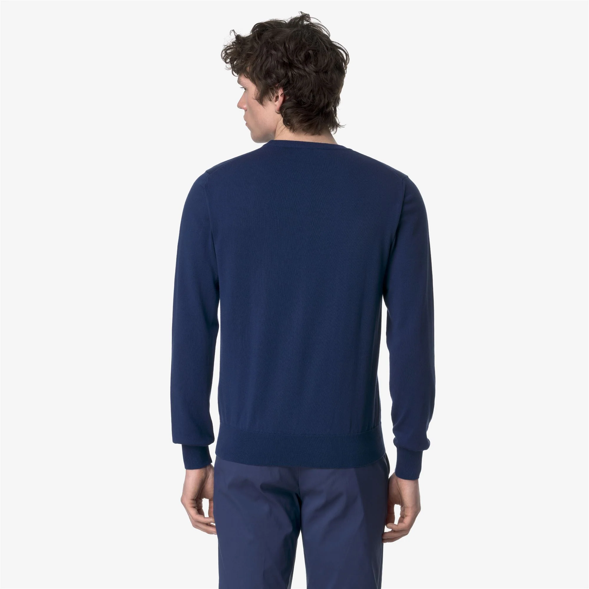 SEBASTIEN COTTON PS - KNITWEAR - Pull  Over - Man - BLUE DEPTHS - Image 5