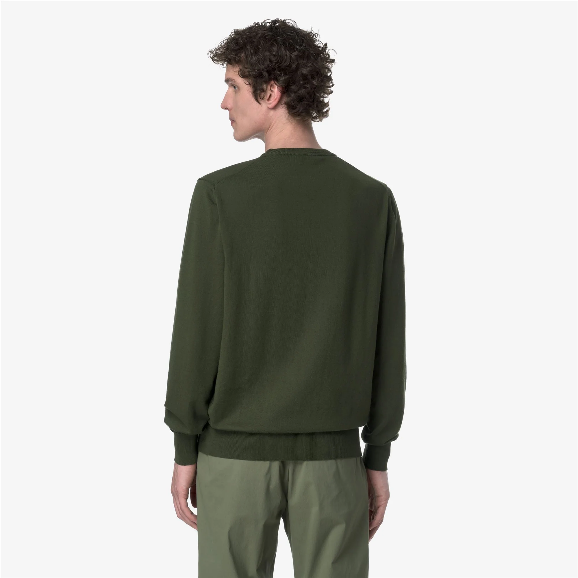 SEBASTIEN COTTON PS - KNITWEAR - Pull  Over - Man - GREEN AFRICA - Image 5