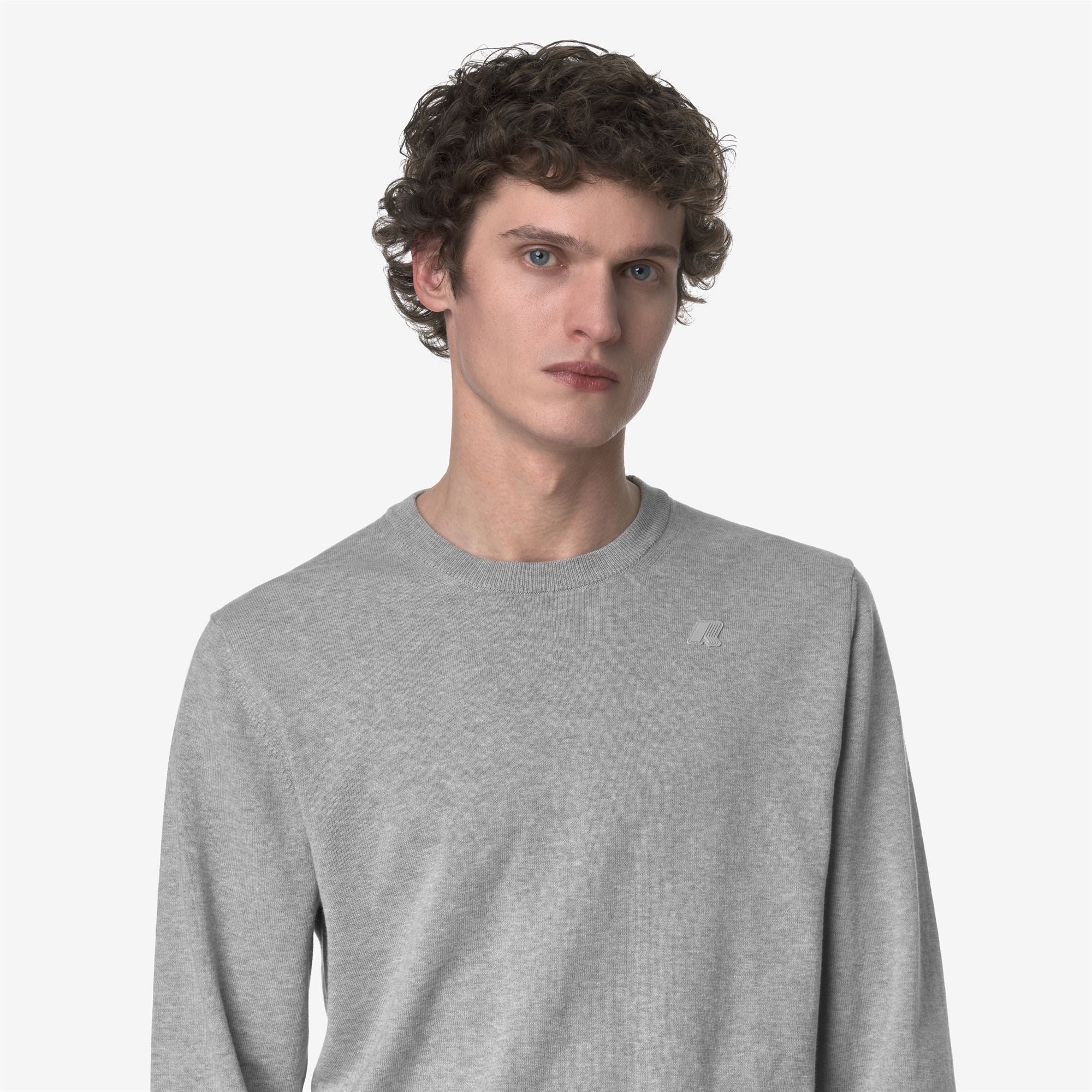 SEBASTIEN COTTON PS - KNITWEAR - Pull  Over - Man - GREY MEL - Image 2