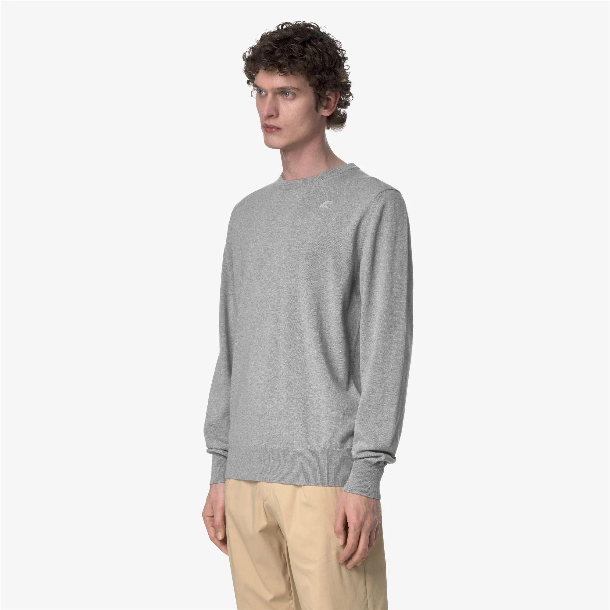 SEBASTIEN COTTON PS - KNITWEAR - Pull  Over - Man - GREY MEL - Image 4