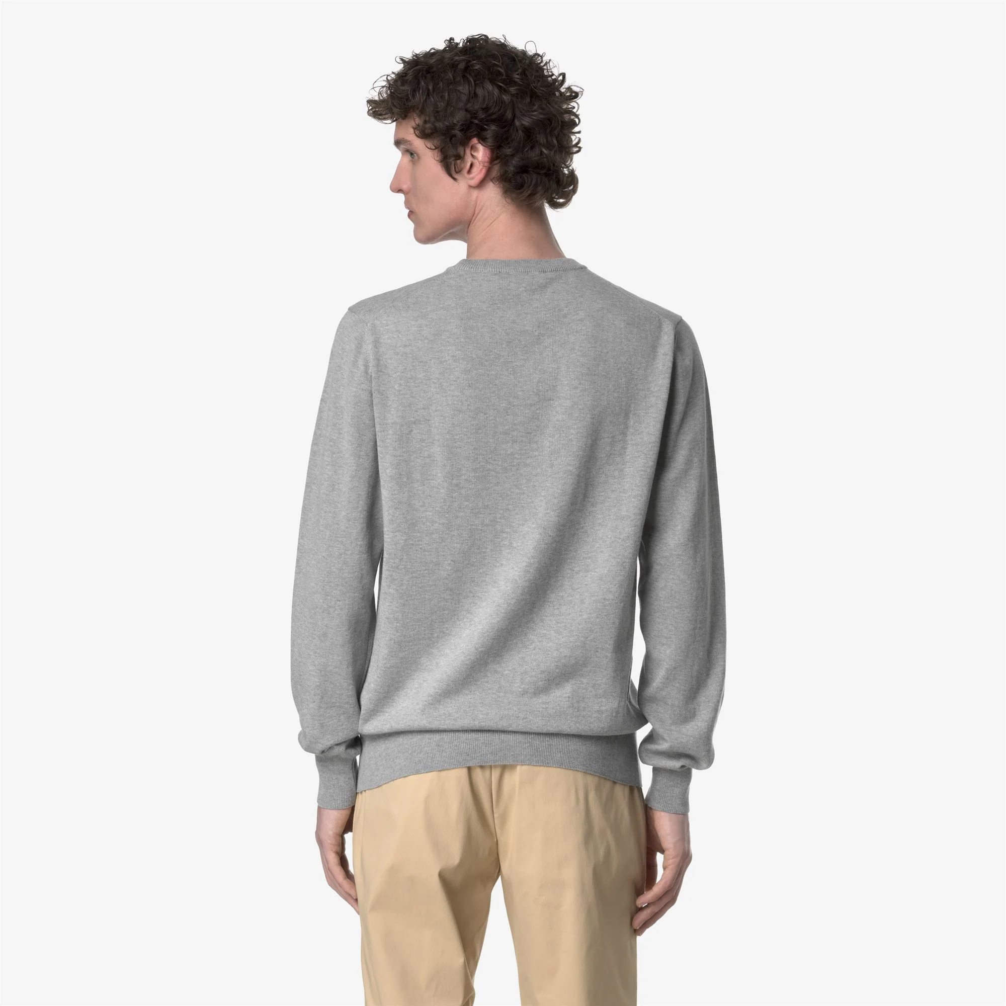 SEBASTIEN COTTON PS - KNITWEAR - Pull  Over - Man - GREY MEL - Image 5