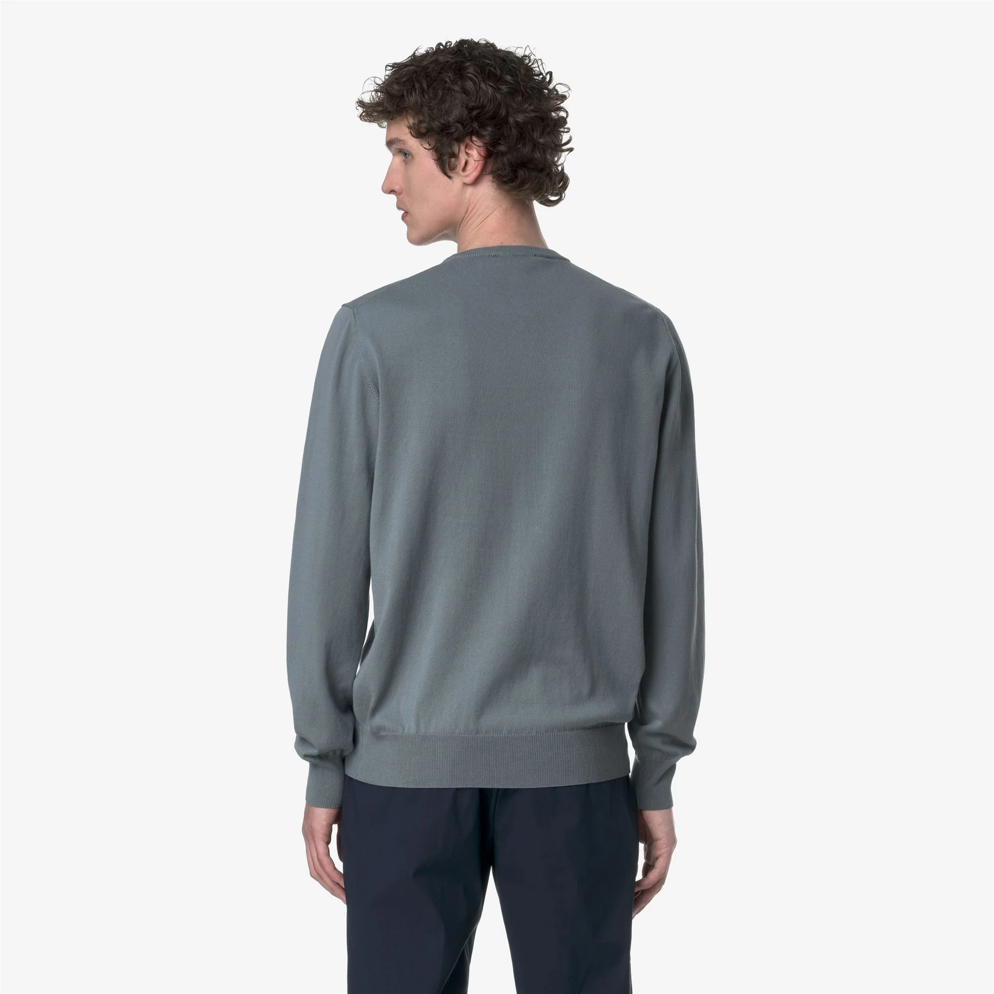 SEBASTIEN COTTON PS - KNITWEAR - Pull  Over - Man - GREY SAGE - Image 5