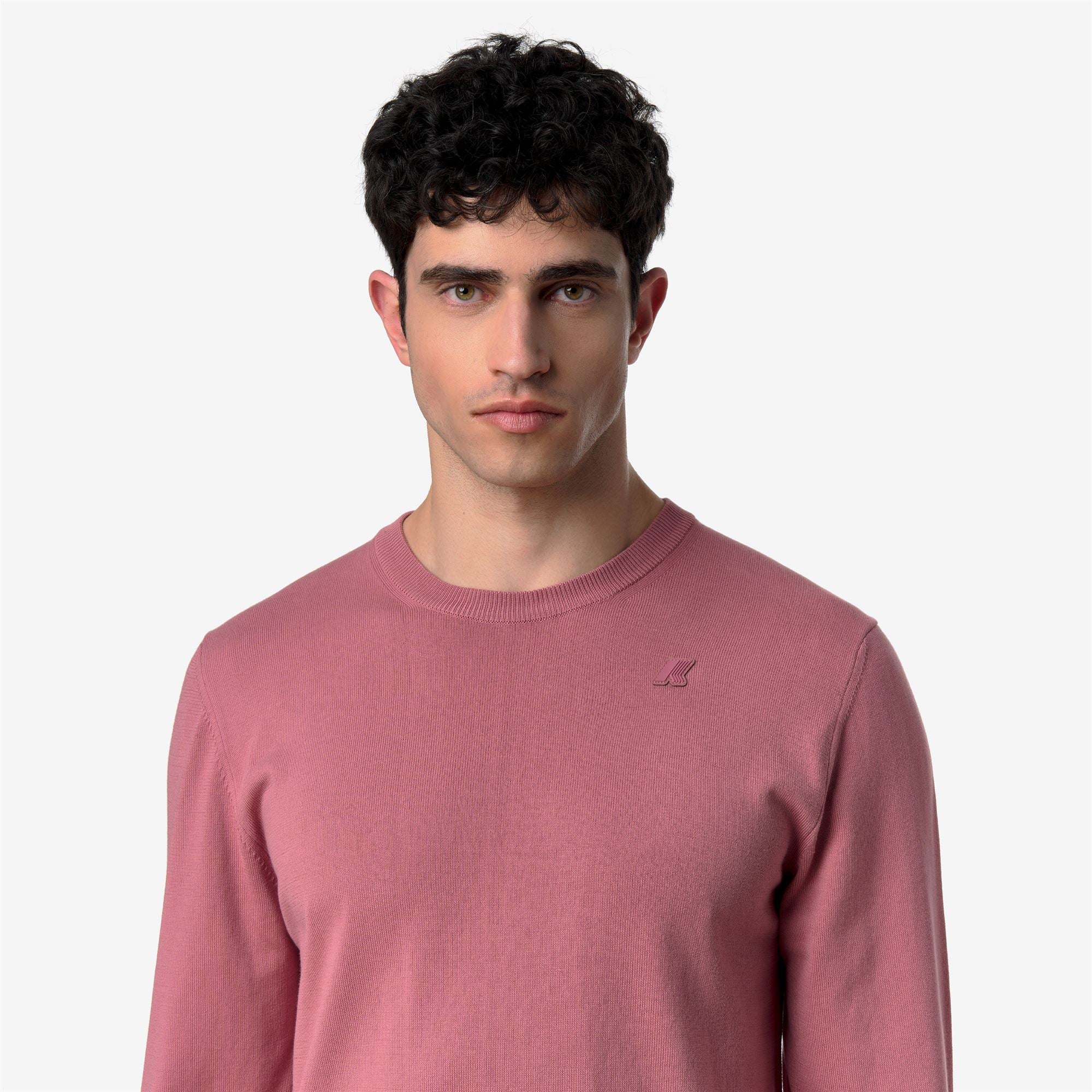 SEBASTIEN COTTON PS - KNITWEAR - Pull  Over - Man - VIOLET  PINKISH - Image 2