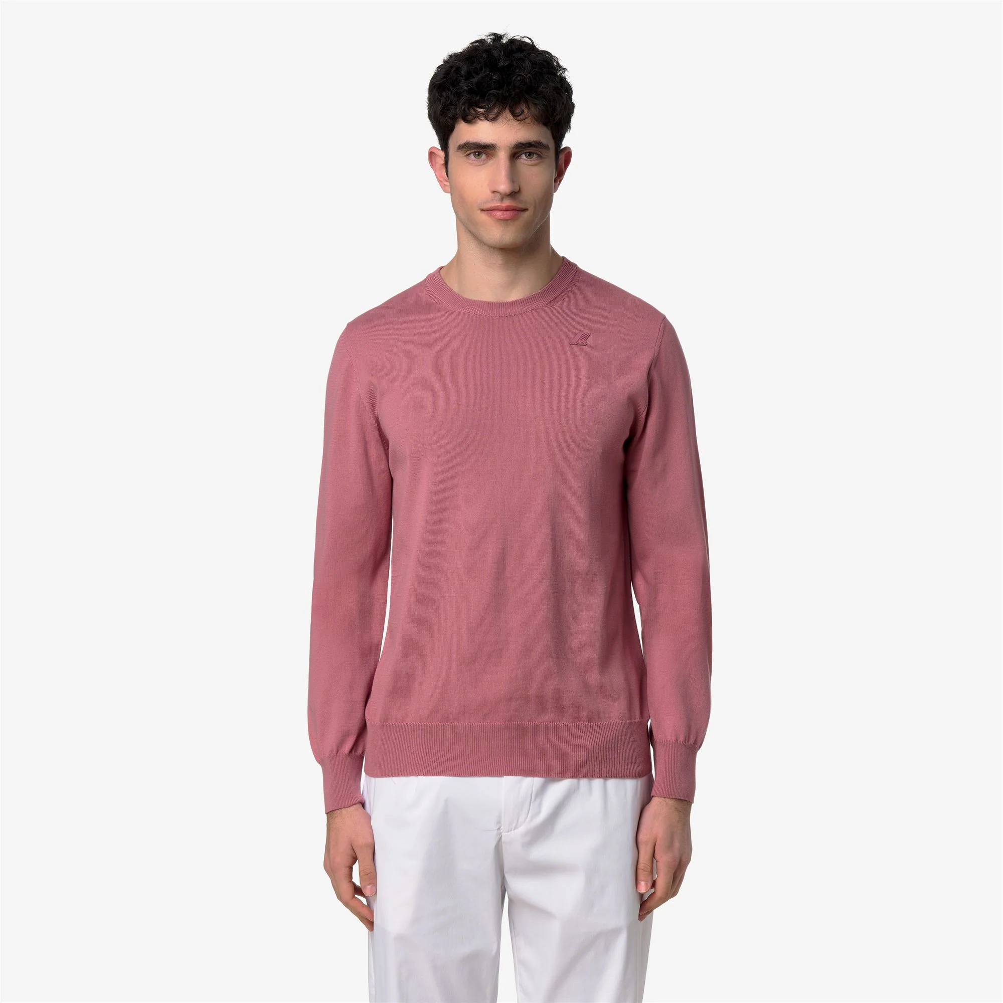 SEBASTIEN COTTON PS - KNITWEAR - Pull  Over - Man - VIOLET  PINKISH - Image 3