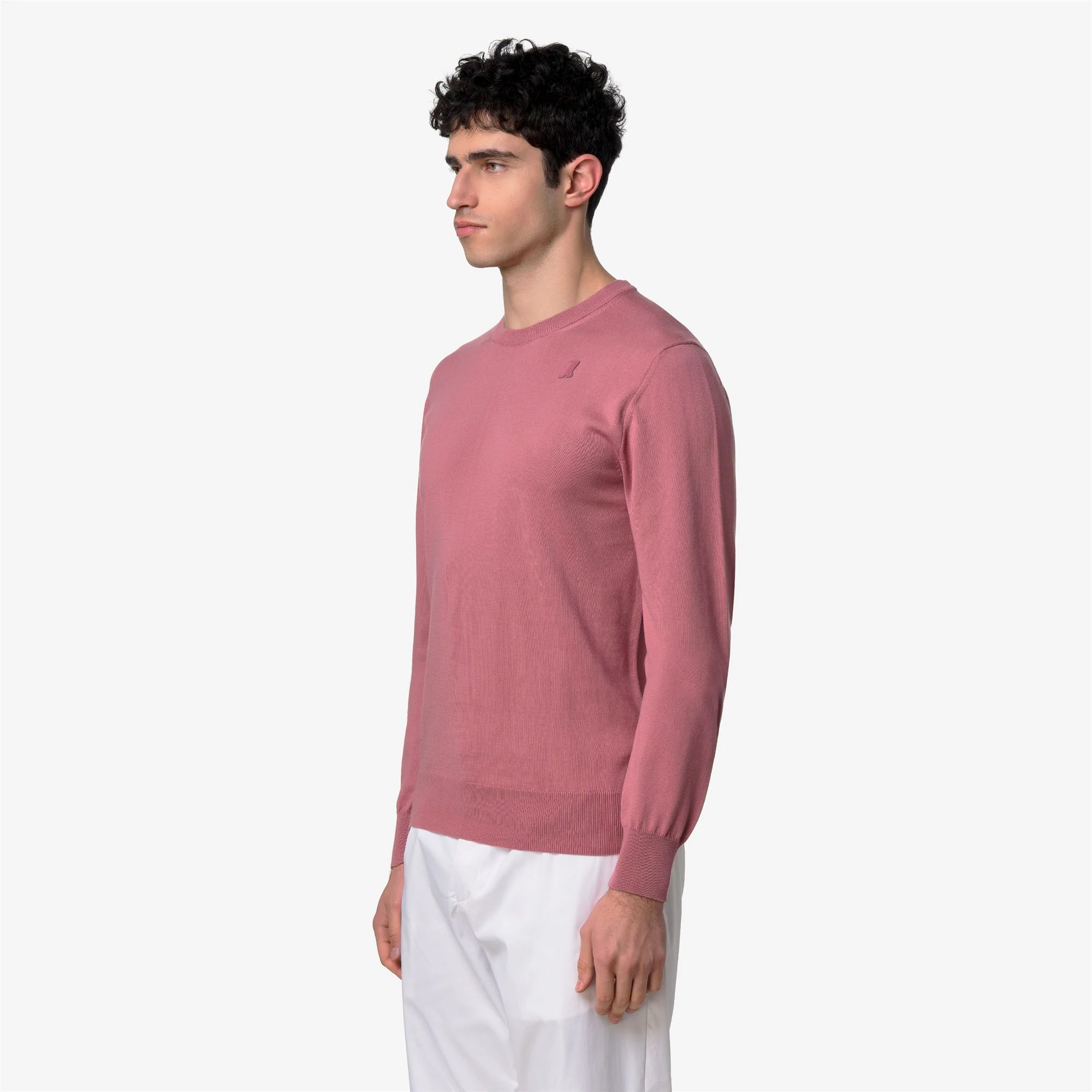 SEBASTIEN COTTON PS - KNITWEAR - Pull  Over - Man - VIOLET  PINKISH - Image 4