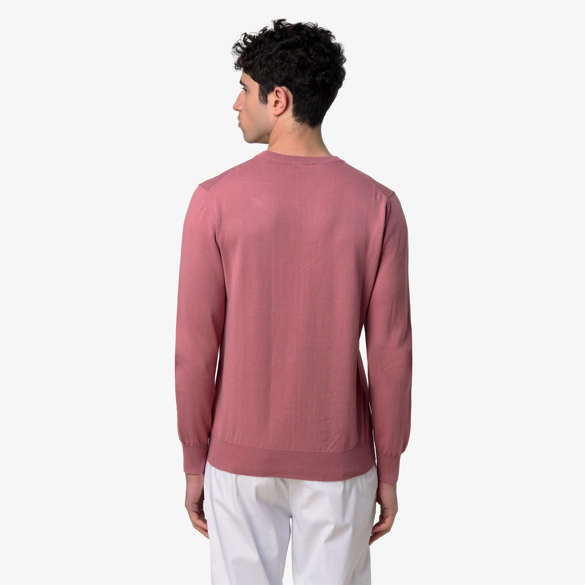 SEBASTIEN COTTON PS - KNITWEAR - Pull  Over - Man - VIOLET  PINKISH - Image 5