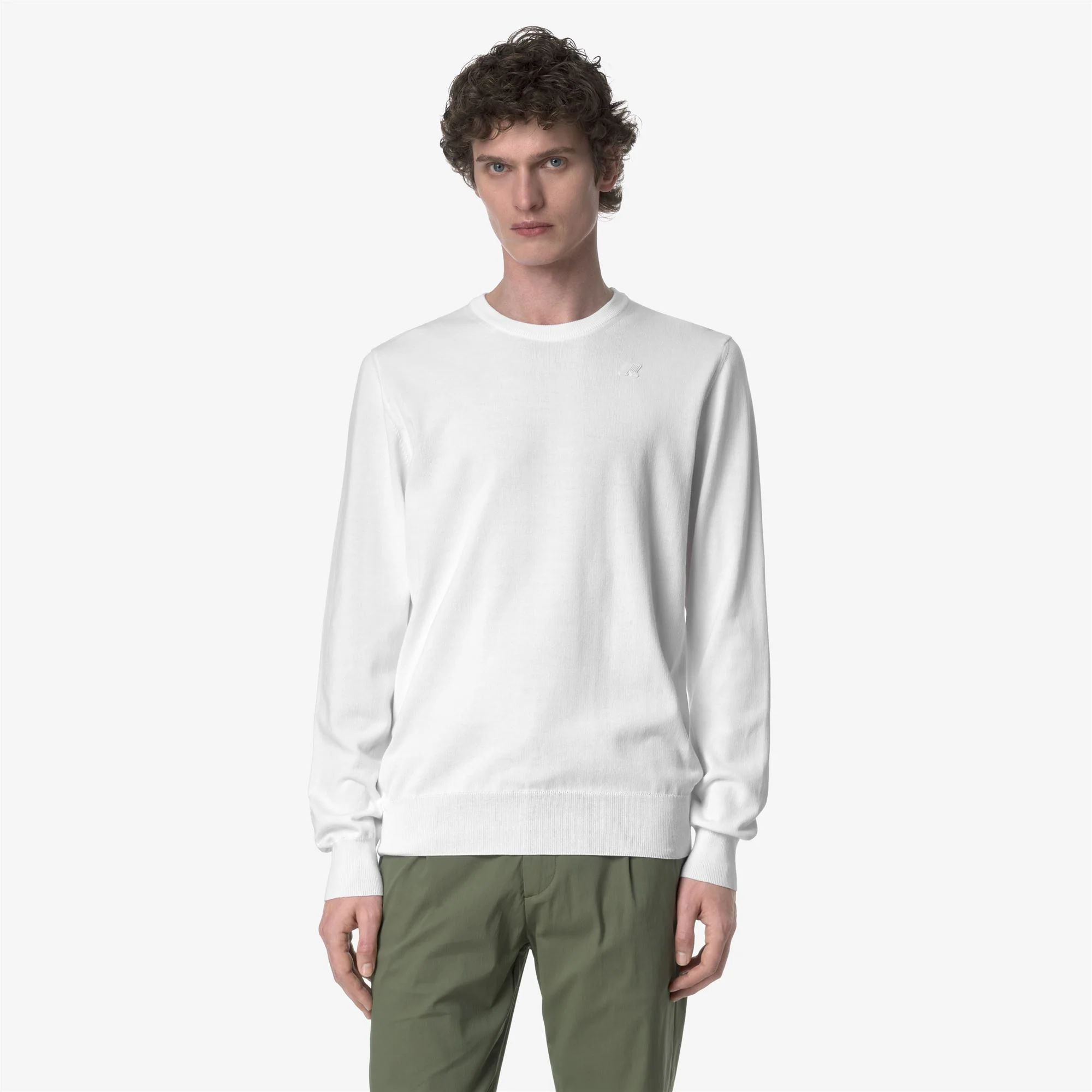 SEBASTIEN COTTON PS - KNITWEAR - Pull  Over - Man - WHITE - Image 3