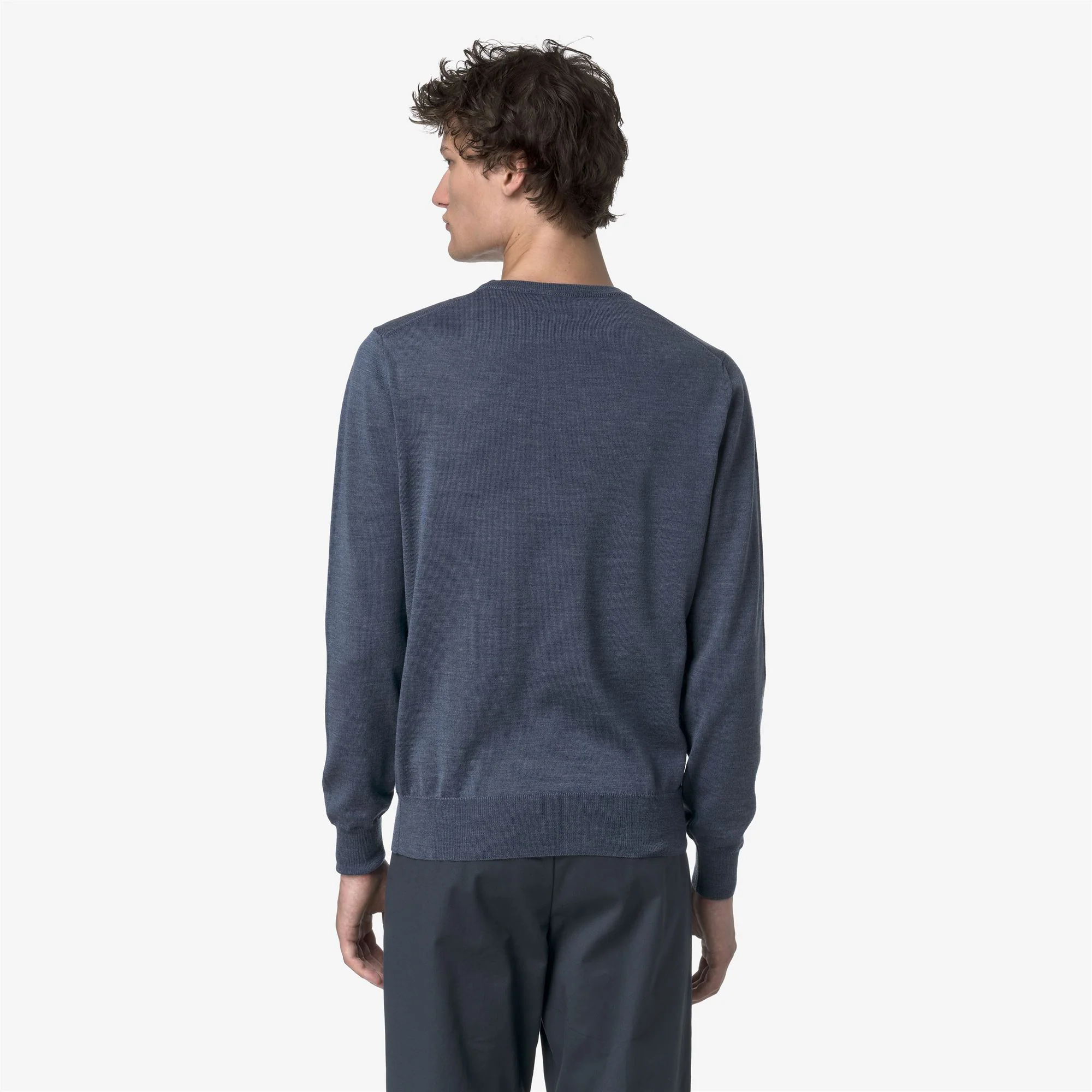 SEBASTIEN MERINO - KNITWEAR - Pull  Over - Man - BLUE AVION MEL - Image 5