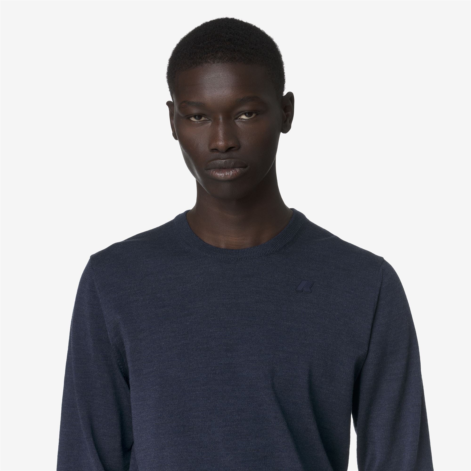 SEBASTIEN MERINO - KNITWEAR - Pull  Over - Man - BLUE FADED MEL - Image 2