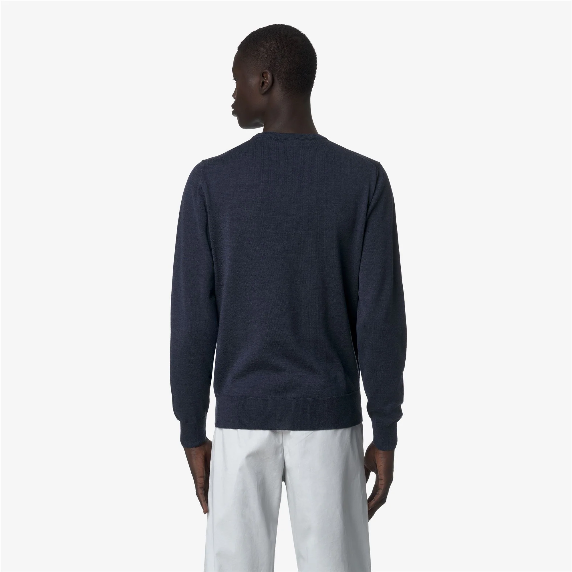SEBASTIEN MERINO - KNITWEAR - Pull  Over - Man - BLUE FADED MEL - Image 5