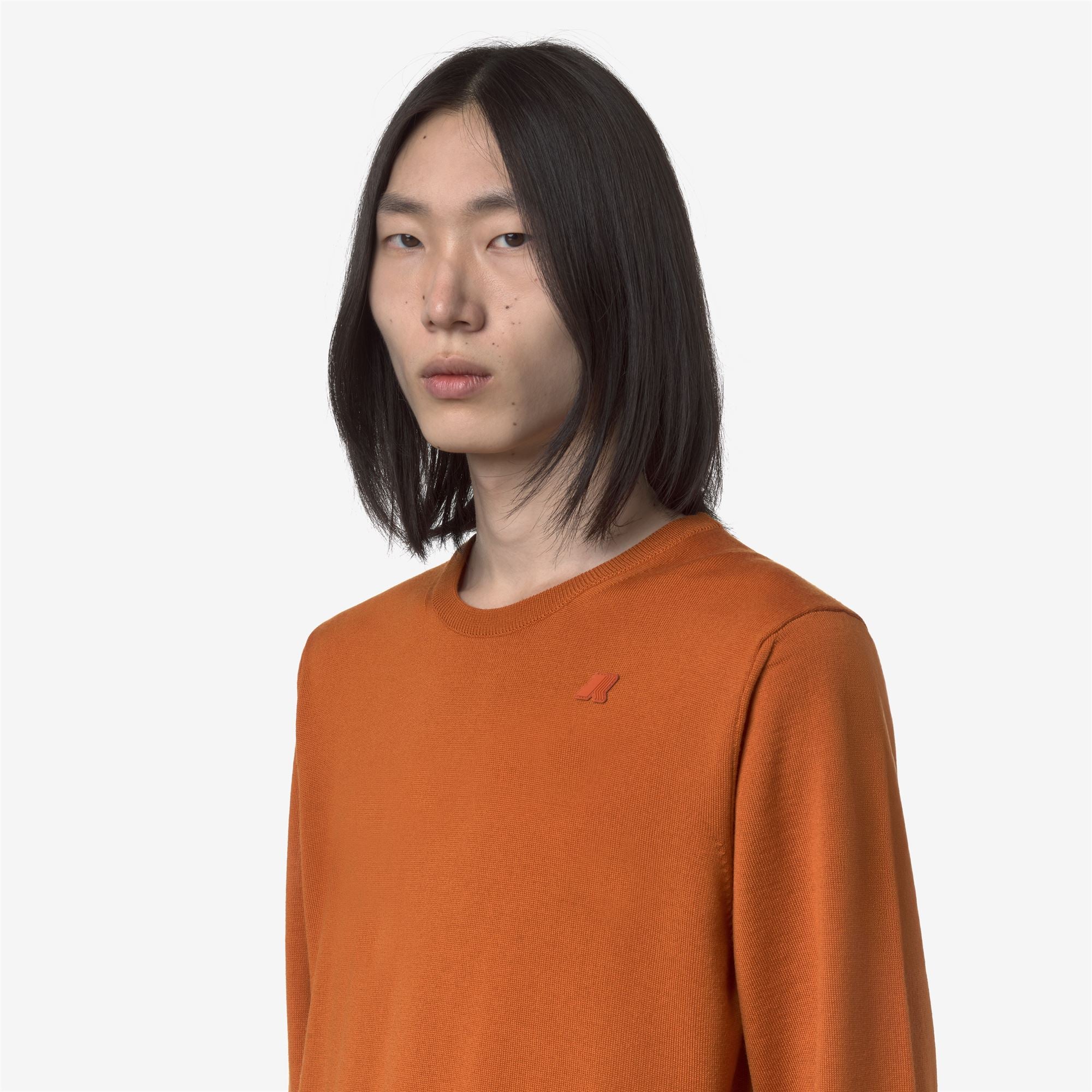 SEBASTIEN MERINO - KNITWEAR - Pull  Over - Man - ORANGE RUST - Image 2
