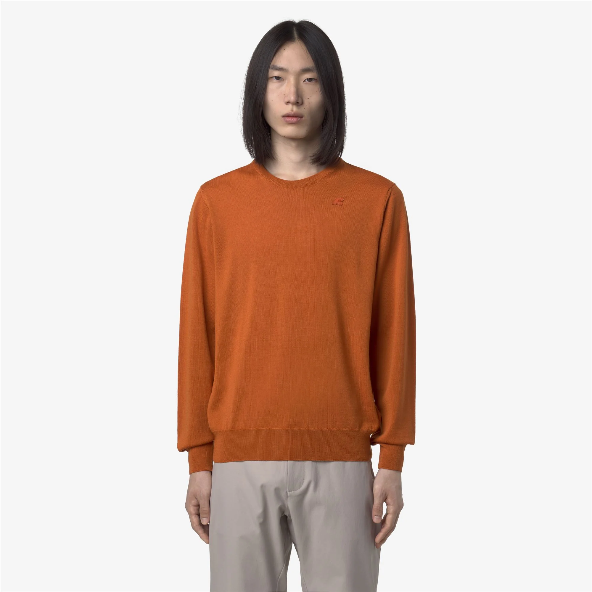 SEBASTIEN MERINO - KNITWEAR - Pull  Over - Man - ORANGE RUST - Image 3