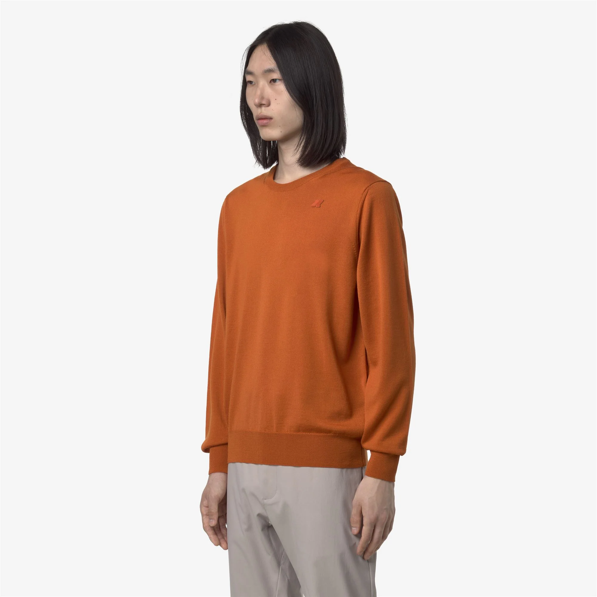 SEBASTIEN MERINO - KNITWEAR - Pull  Over - Man - ORANGE RUST - Image 4