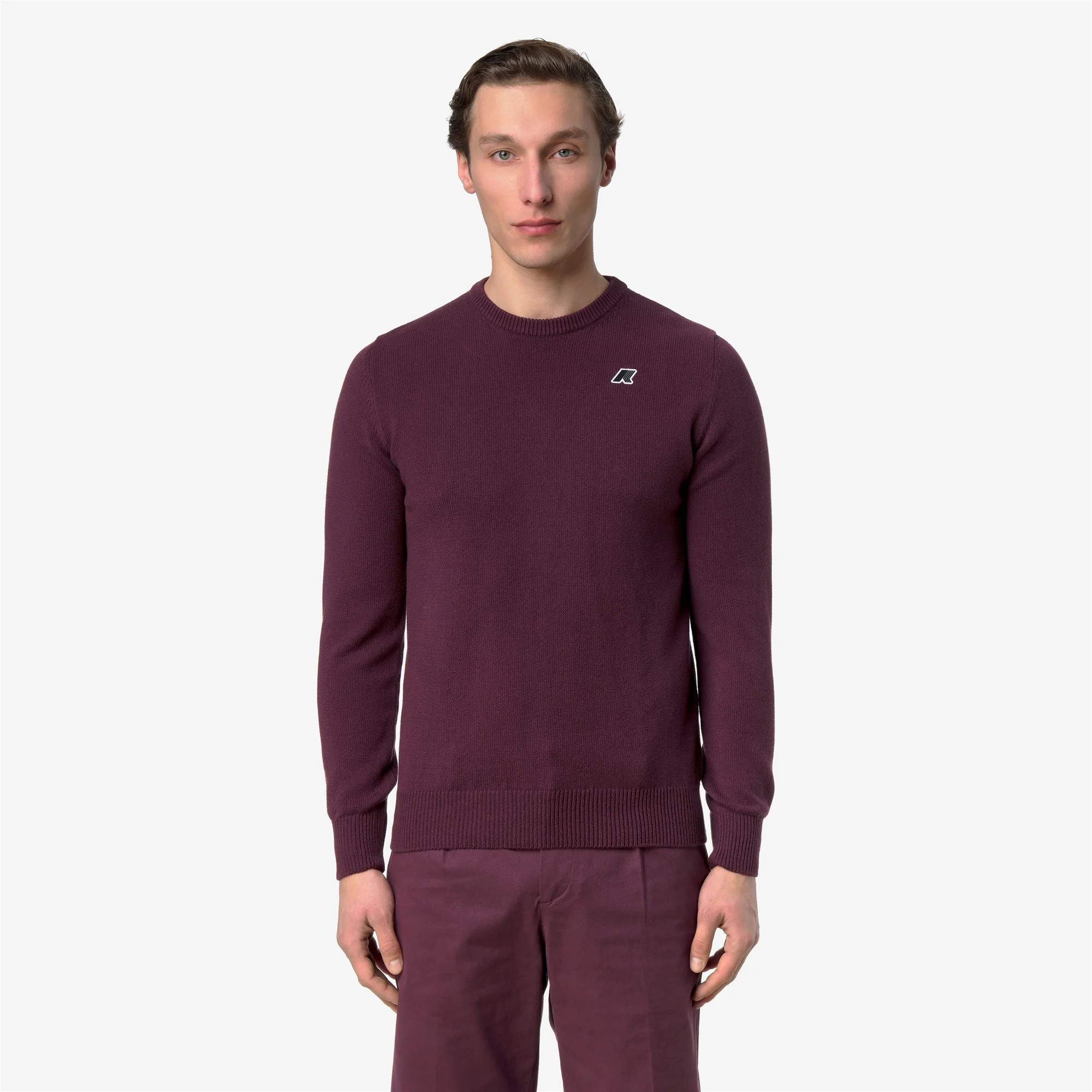 SEBASTIEN MIX COTTON GOLF - KNITWEAR - Pull  Over - Man - VIOLET MAUVE WINE - Image 3