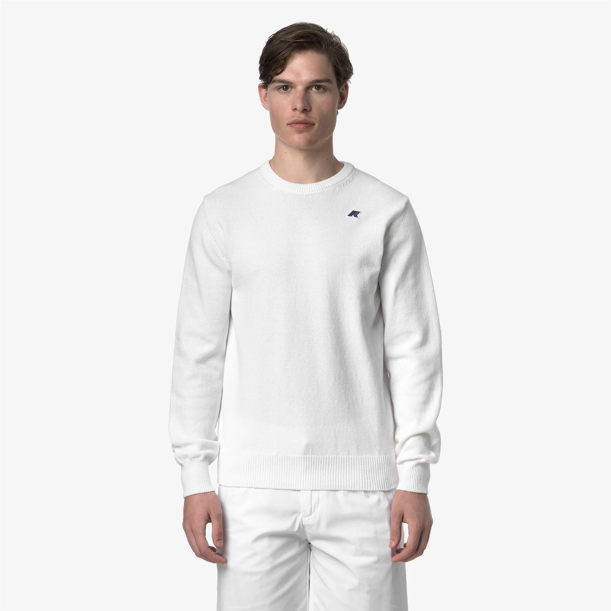 SEBASTIEN MIX COTTON GOLF - KNITWEAR - Pull  Over - Man - WHITE BRIGHT - Image 3