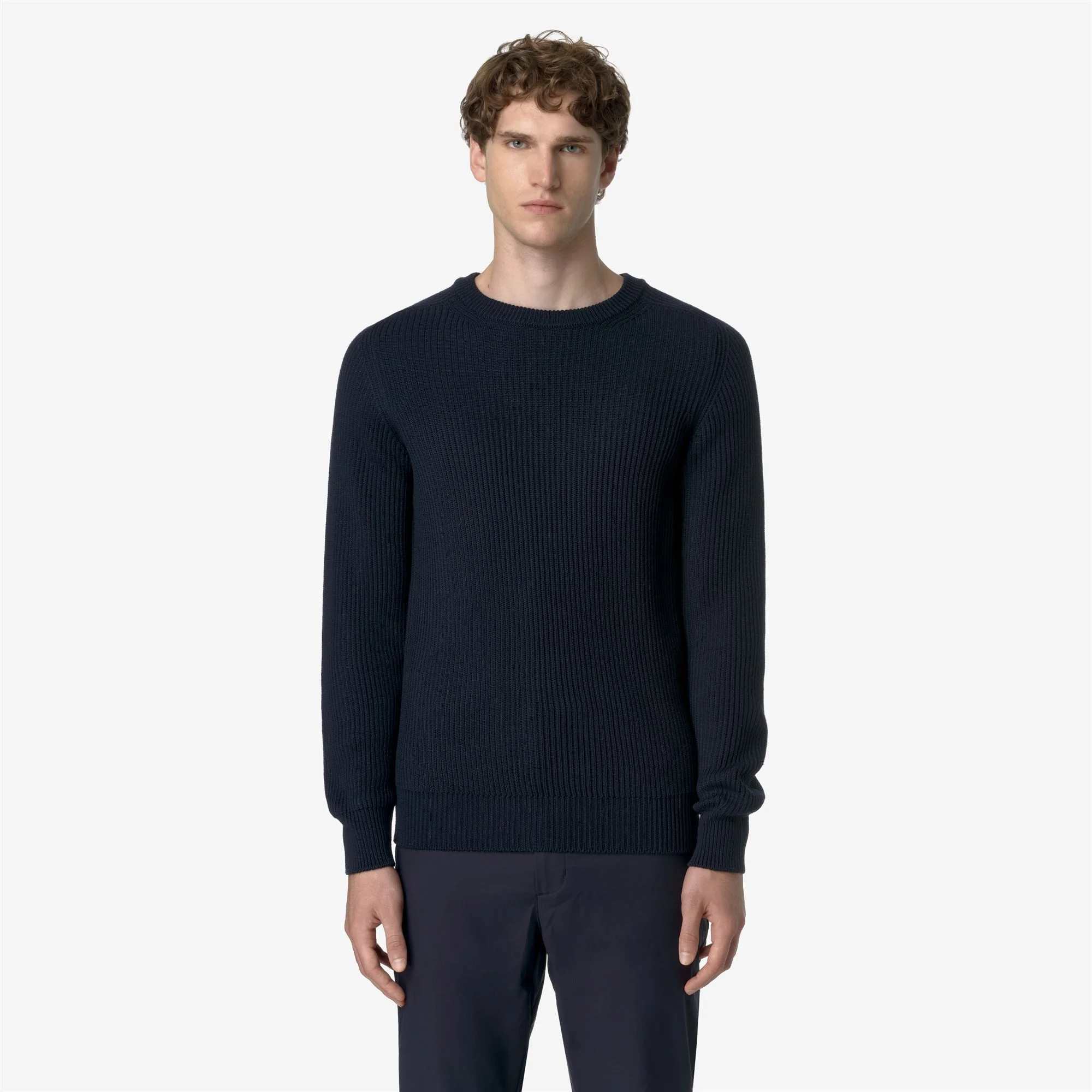 VERIN WOOL MERINO BLEND - KNITWEAR - Pull  Over - Man - BLUE DEPTH - Image 3
