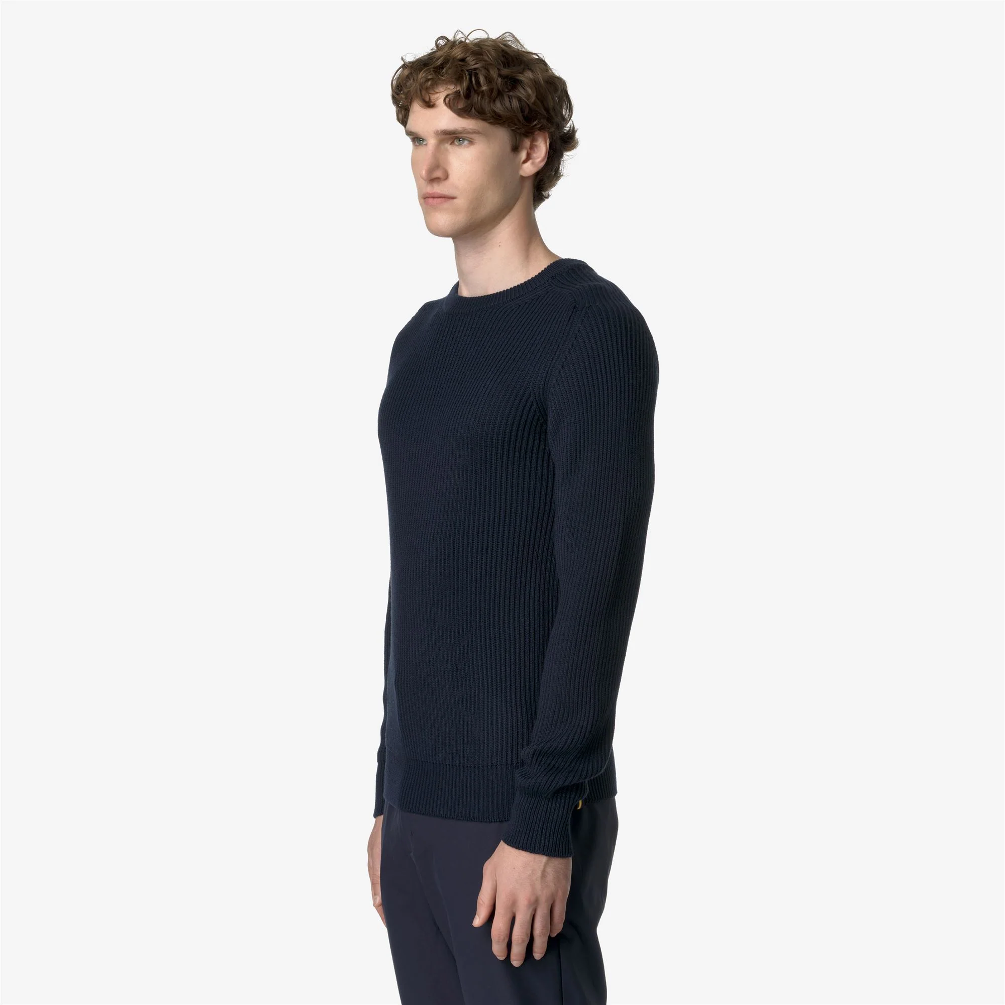 VERIN WOOL MERINO BLEND - KNITWEAR - Pull  Over - Man - BLUE DEPTH - Image 4
