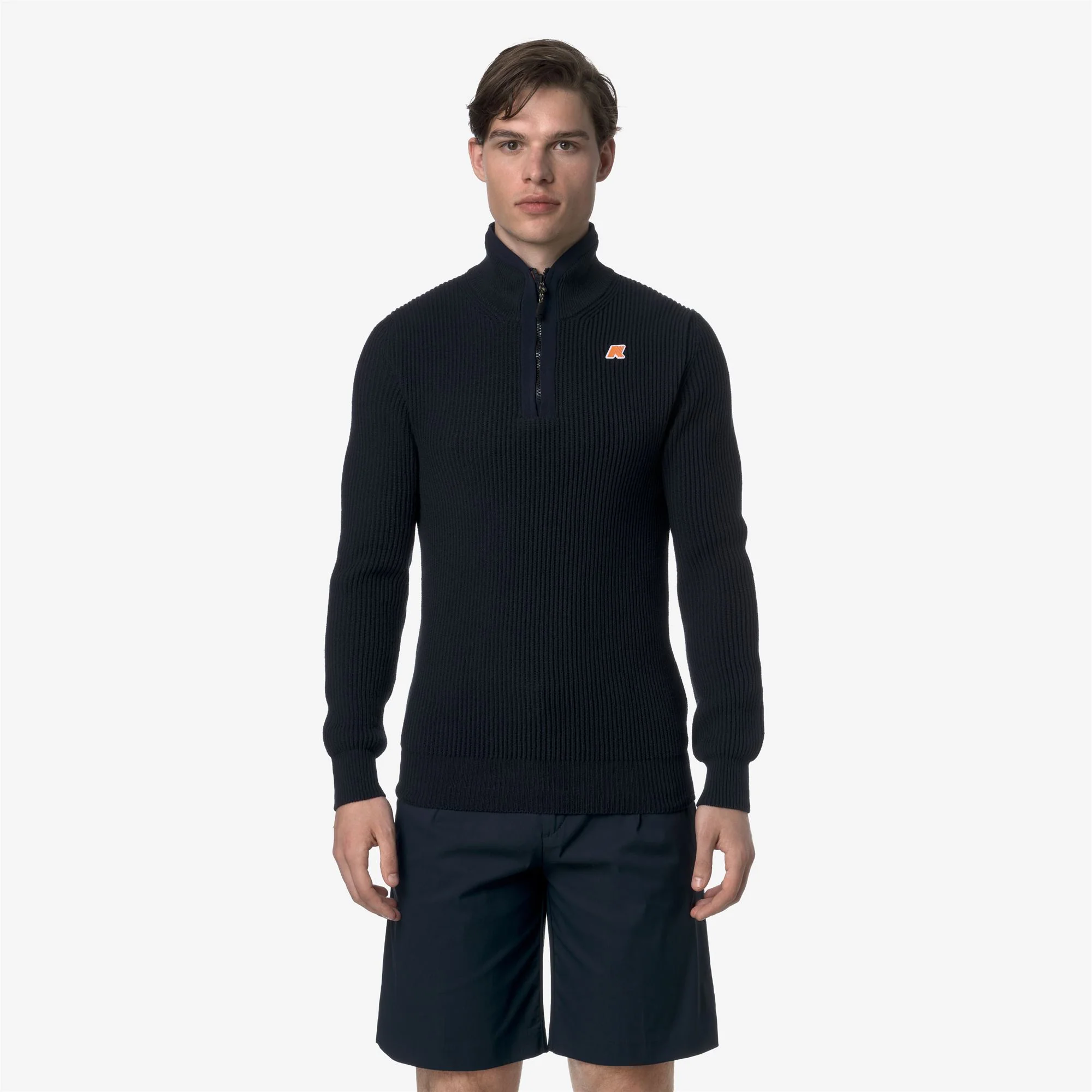 FINNET MIX COTTON - KNITWEAR - Pull  Over - Unisex - BLUE DEPTH - Image 3