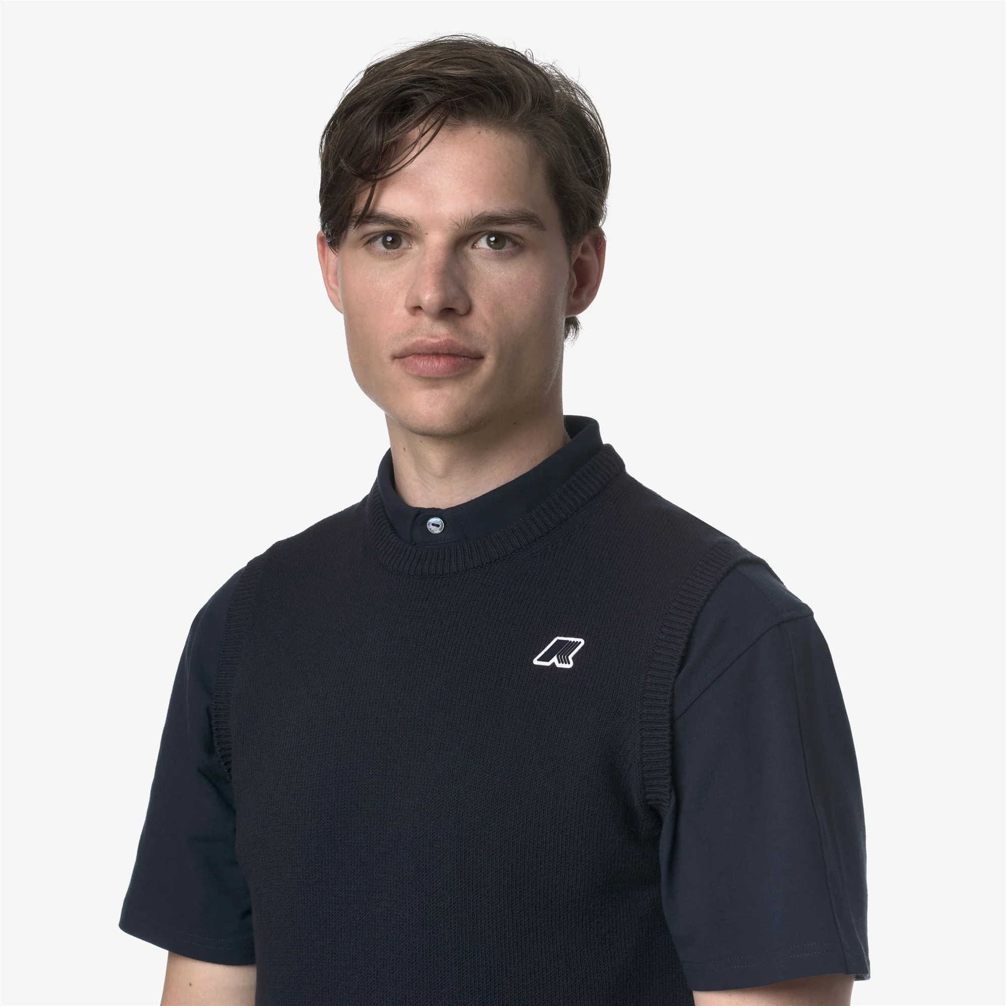 JEANO MIX COTTON GOLF - KNITWEAR - Vest - Unisex - BLUE DEPTH - Image 2