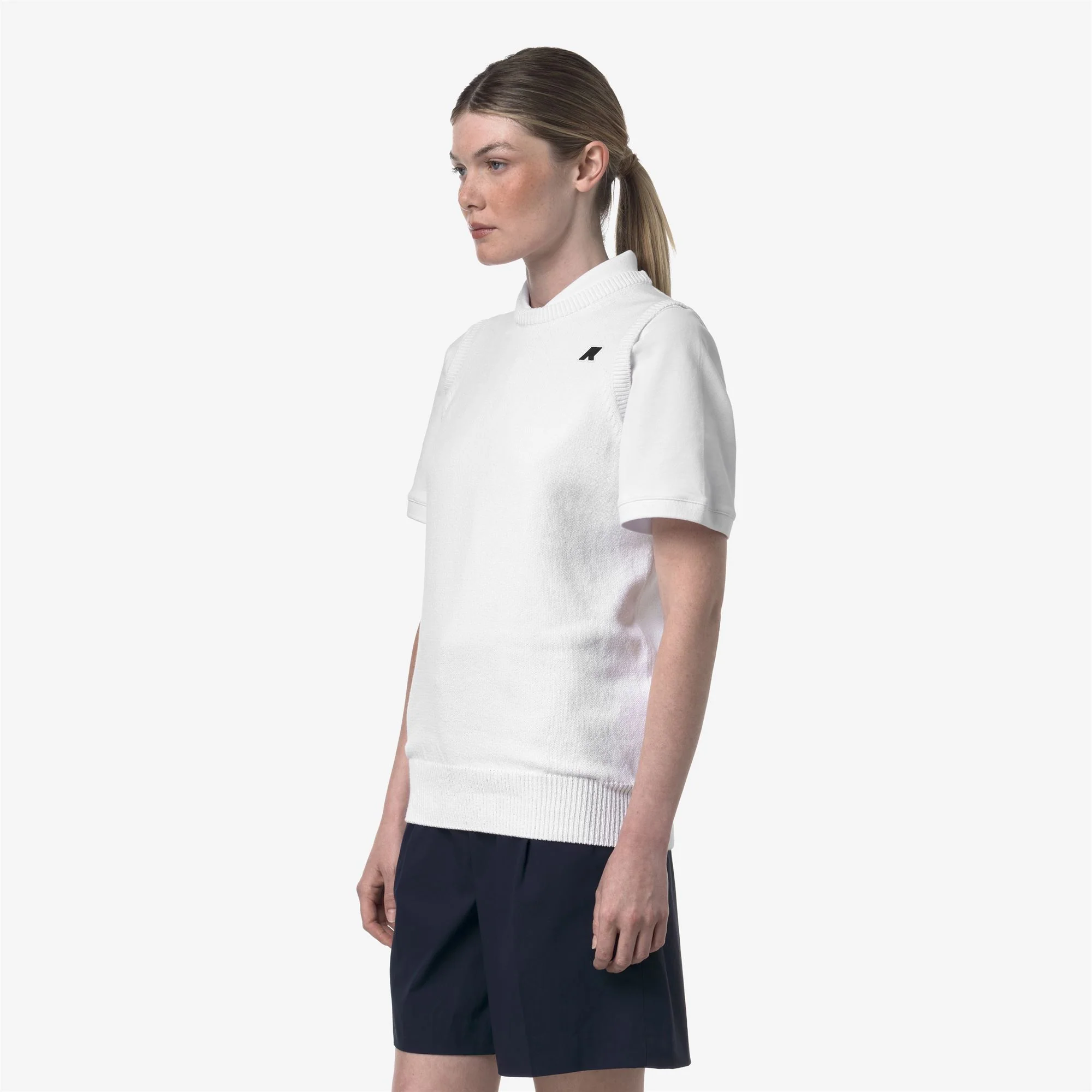 JEANO MIX COTTON GOLF - KNITWEAR - Vest - Unisex - WHITE BRIGHT - Image 4