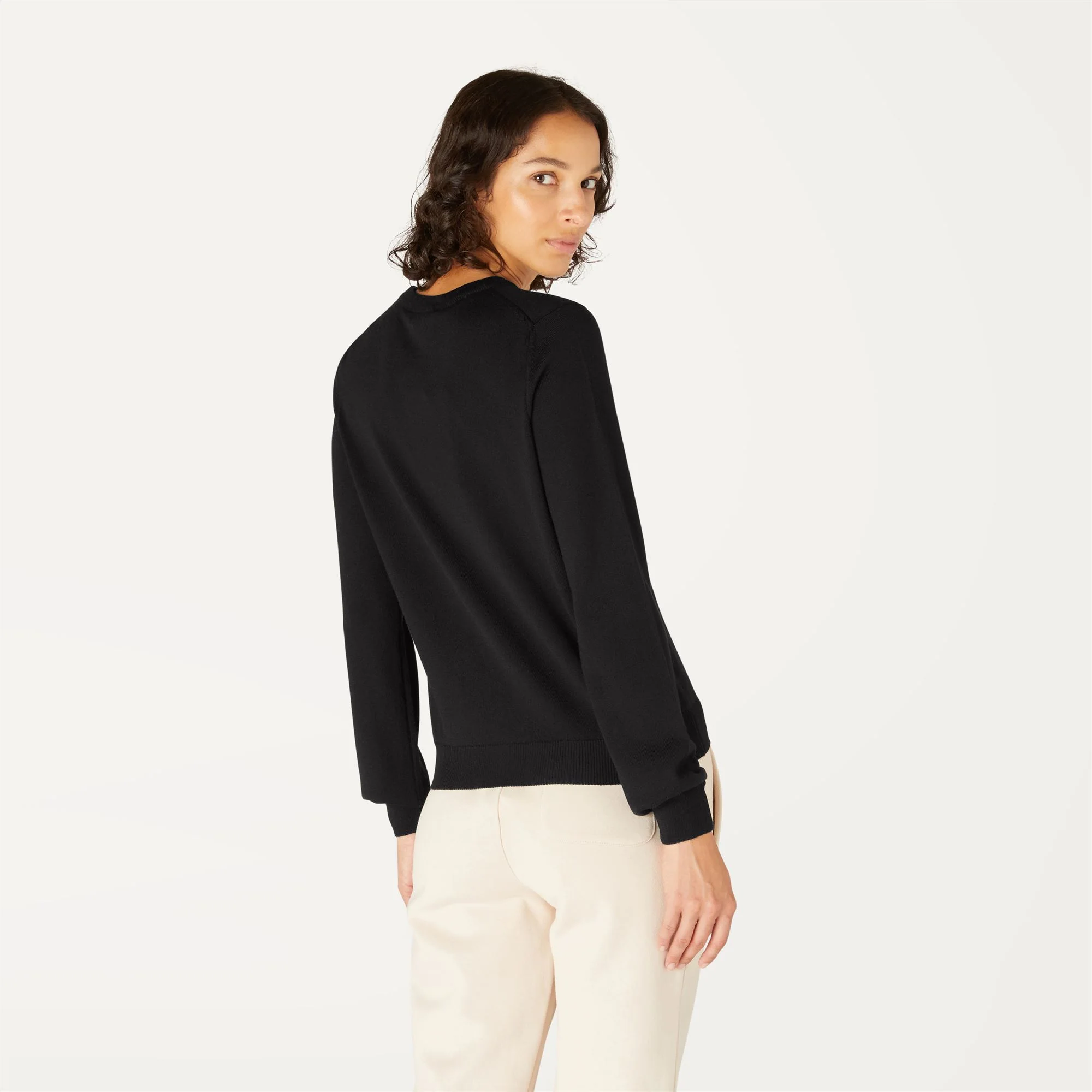 ABBI MERINO - KNITWEAR - Pull Over - Woman - BLACK PURE - Image 5