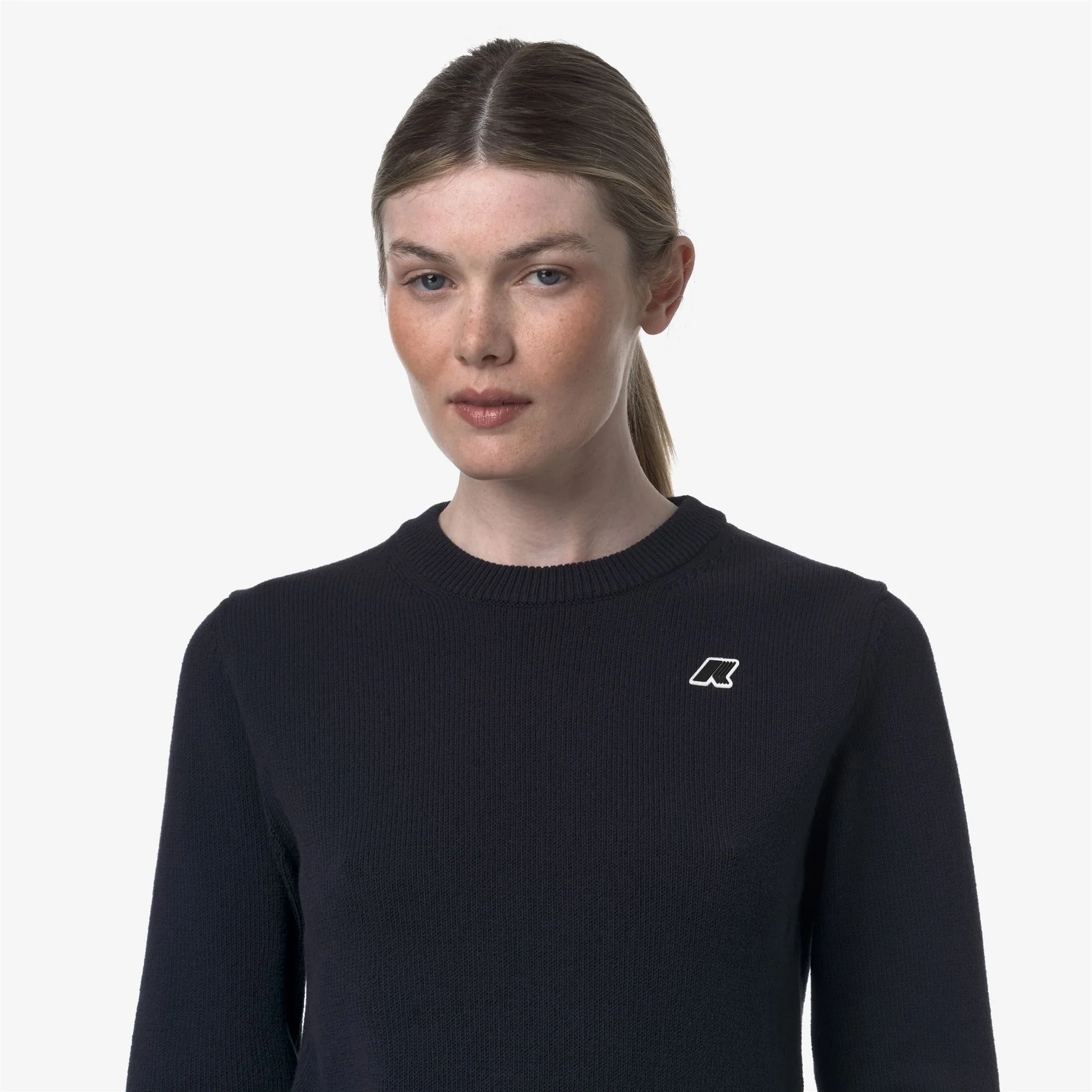 ABBIS MIX COTTON GOLF - KNITWEAR - Pull  Over - Woman - BLUE DEPTH BW - Image 2