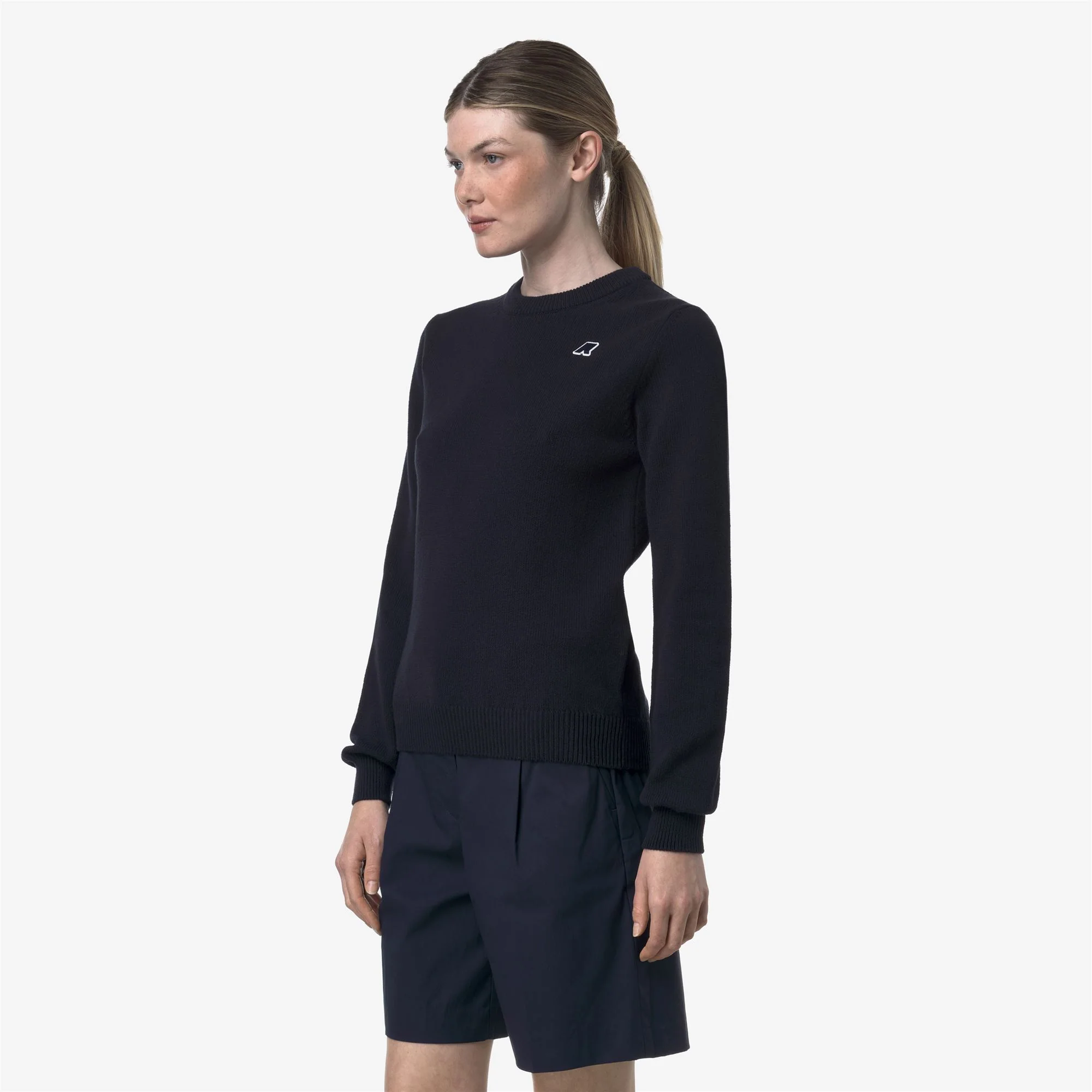 ABBIS MIX COTTON GOLF - KNITWEAR - Pull  Over - Woman - BLUE DEPTH - Image 4