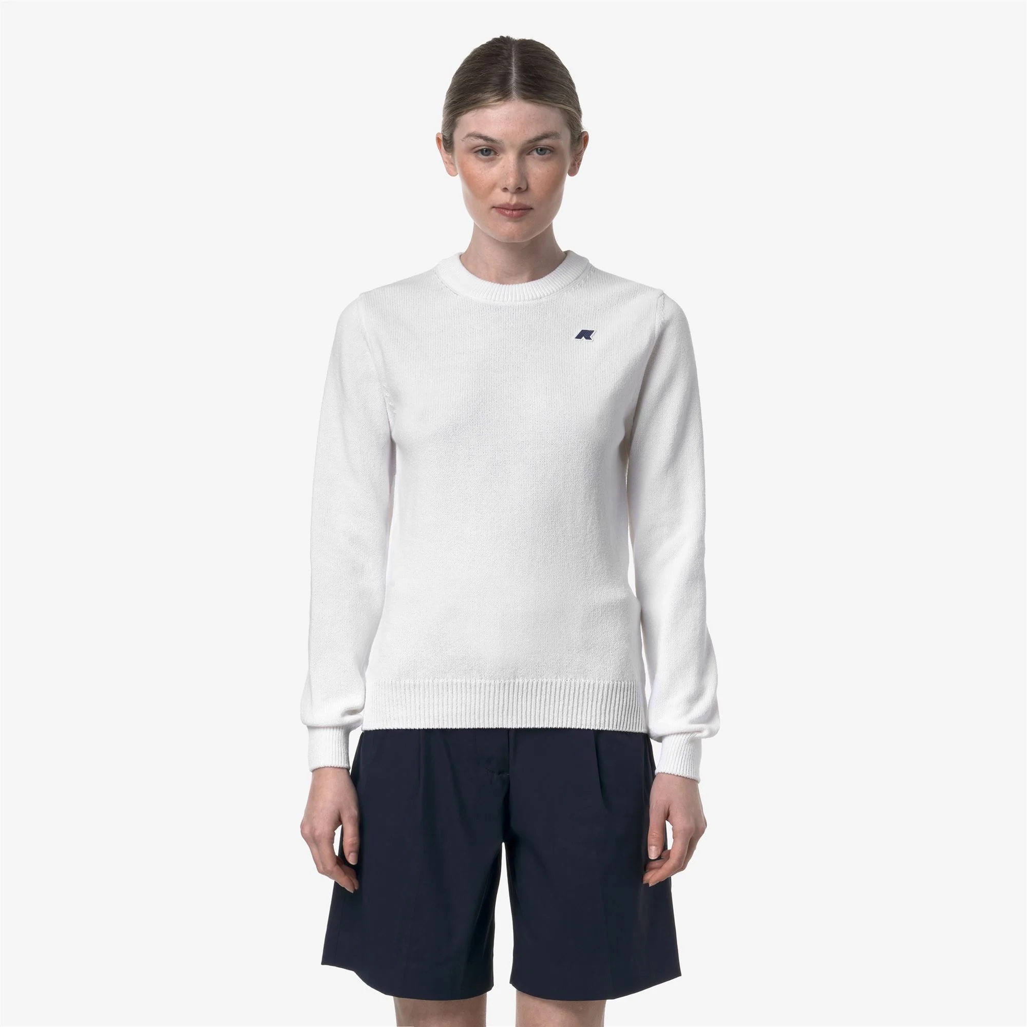 ABBIS MIX COTTON GOLF - KNITWEAR - Pull  Over - Woman - WHITE BRIGHT - Image 3