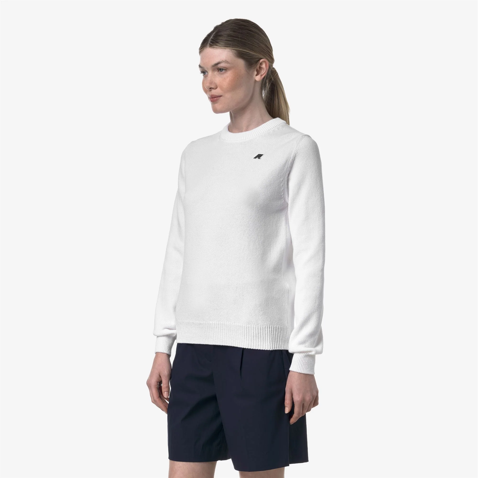 ABBIS MIX COTTON GOLF - KNITWEAR - Pull  Over - Woman - WHITE - Image 4