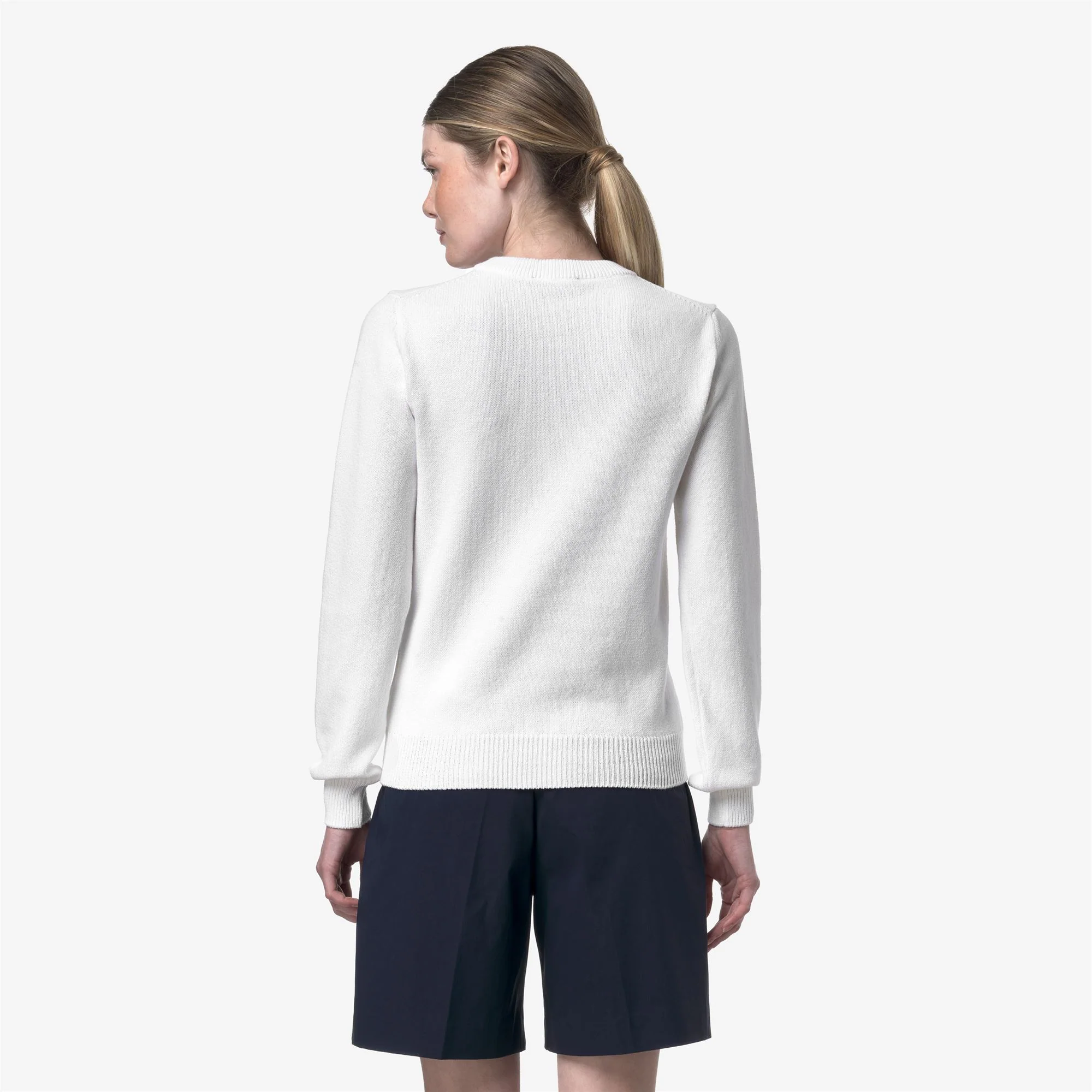 ABBIS MIX COTTON GOLF - KNITWEAR - Pull  Over - Woman - WHITE - Image 5