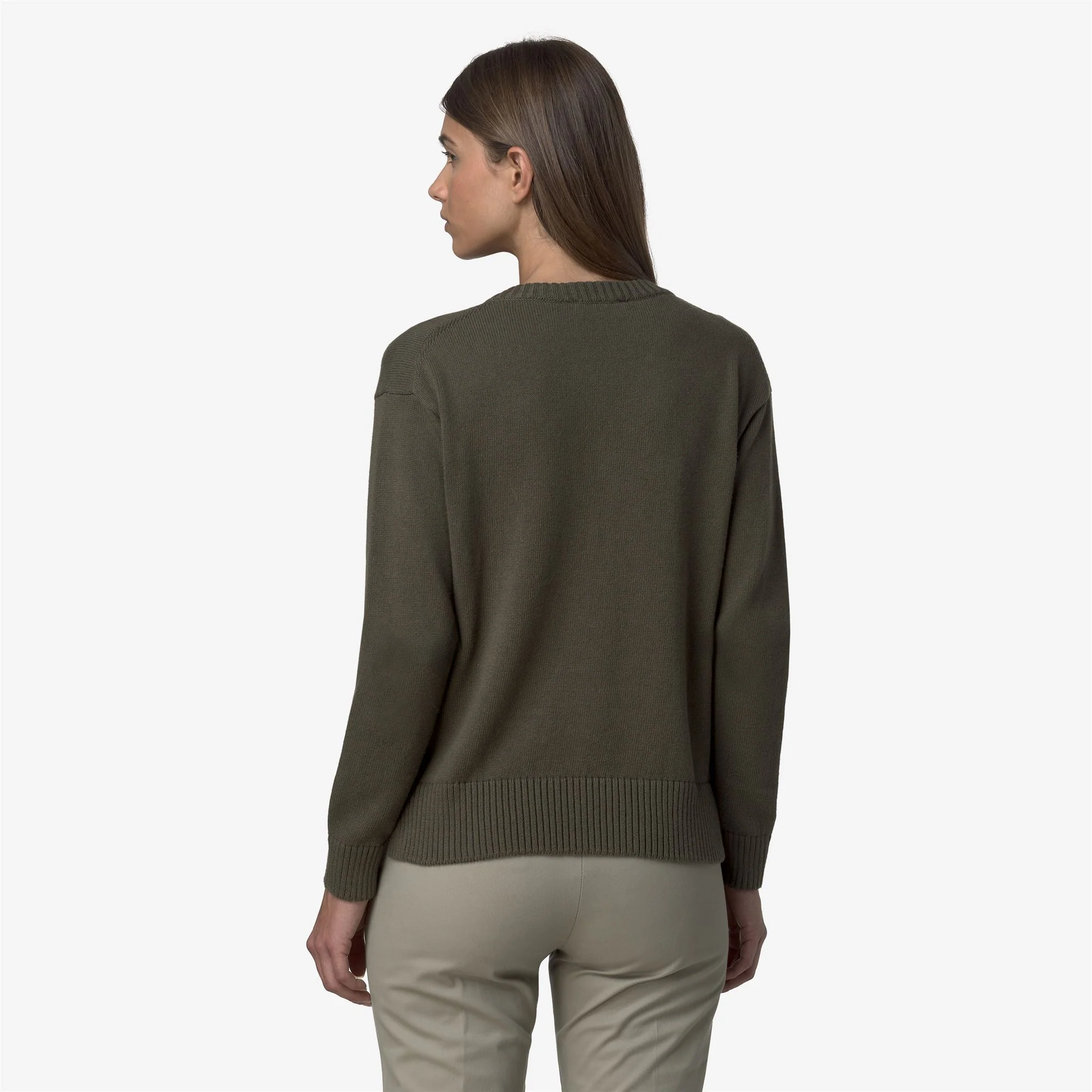 ADINE COTTON CASHMERE - KNITWEAR - Pull  Over - Woman - GREEN BLCKISH - Image 5