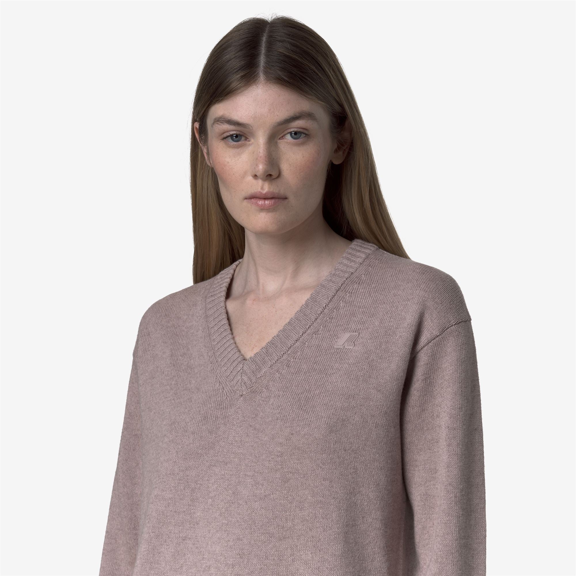 ADINE COTTON CASHMERE - KNITWEAR - Pull  Over - Woman - PINK FAWN MEL - Image 2