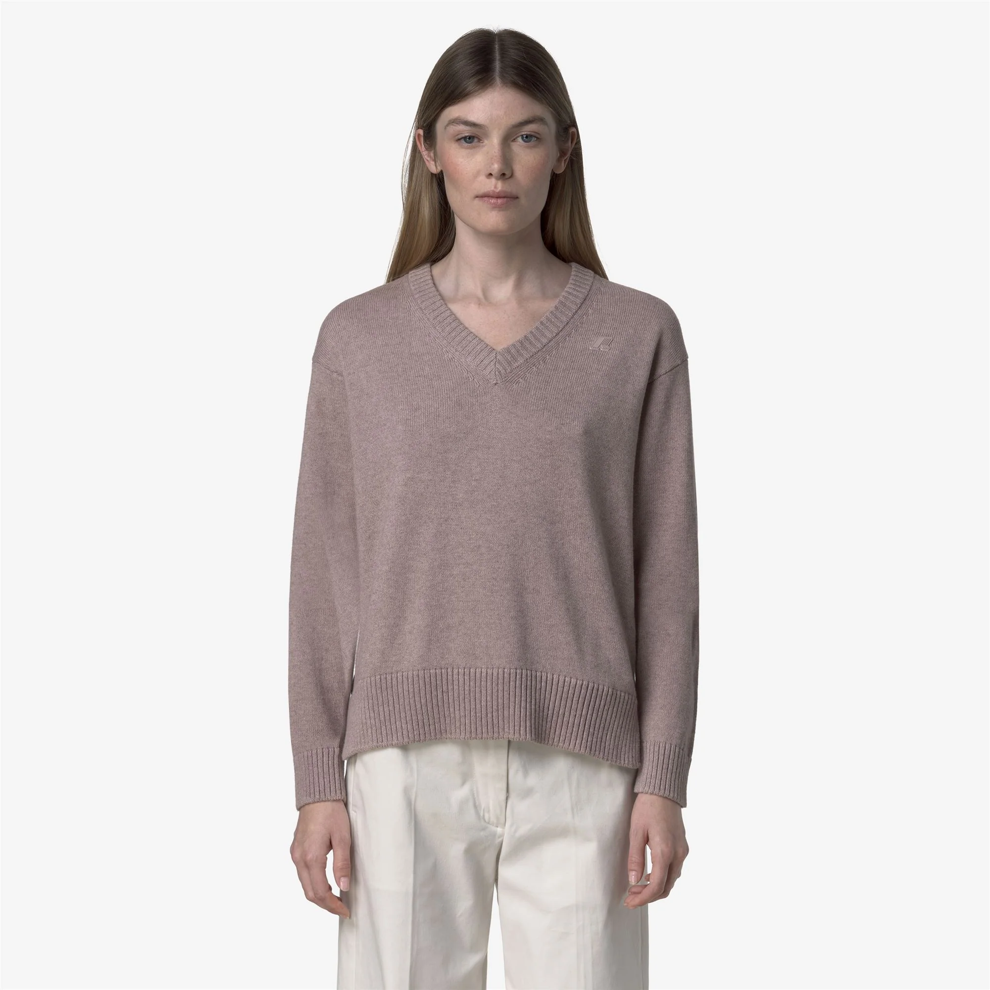 ADINE COTTON CASHMERE - KNITWEAR - Pull  Over - Woman - PINK FAWN MEL - Image 3
