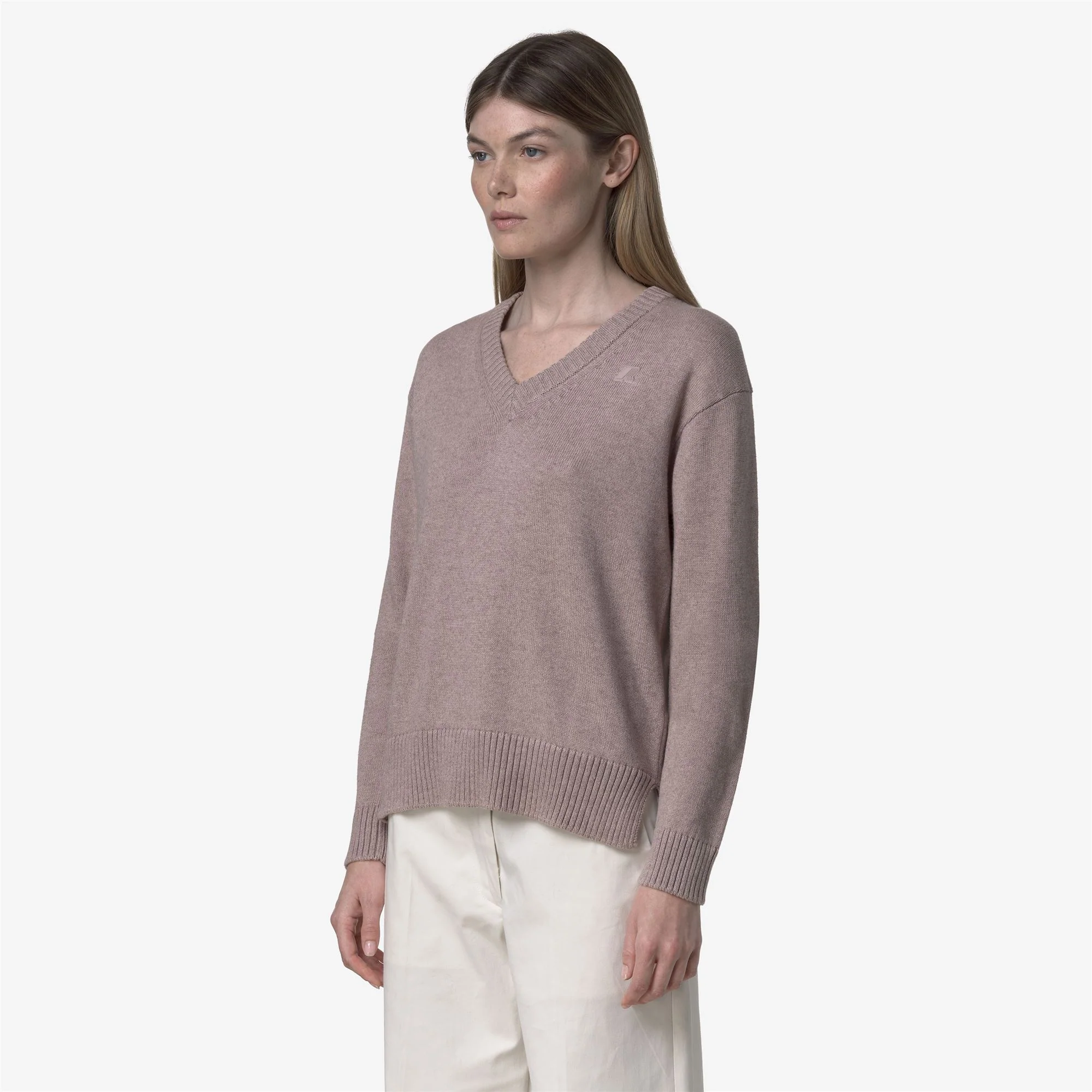 ADINE COTTON CASHMERE - KNITWEAR - Pull  Over - Woman - PINK FAWN MEL - Image 4