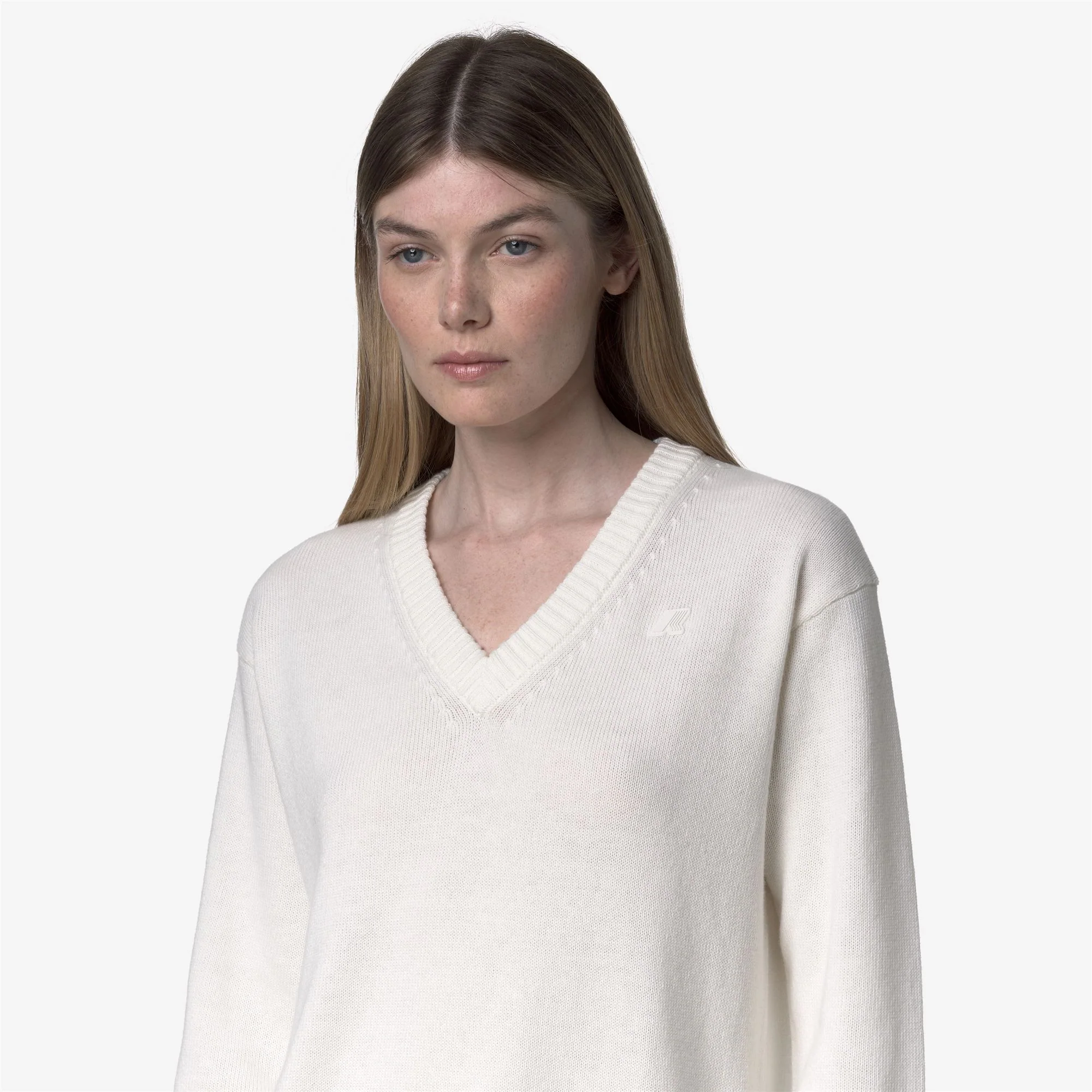ADINE COTTON CASHMERE - KNITWEAR - Pull  Over - Woman - WHITE GARDENIA - Image 2