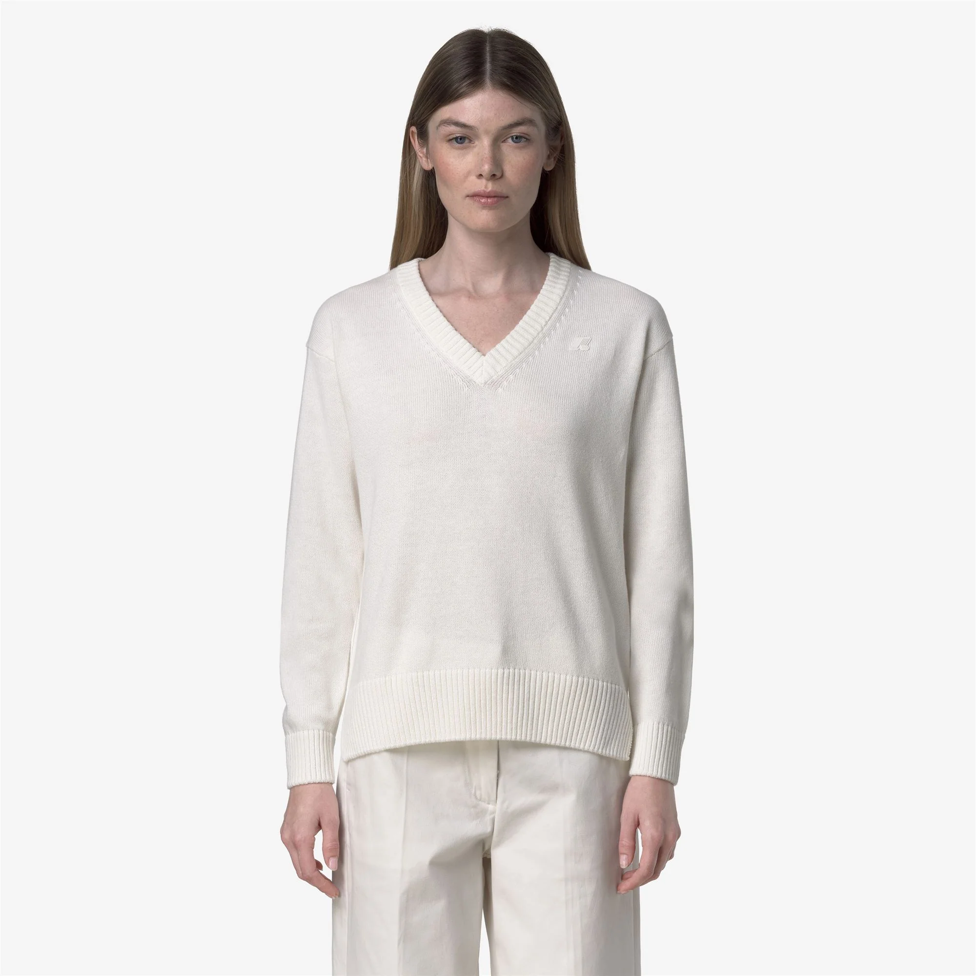 ADINE COTTON CASHMERE - KNITWEAR - Pull  Over - Woman - WHITE GARDENIA - Image 3