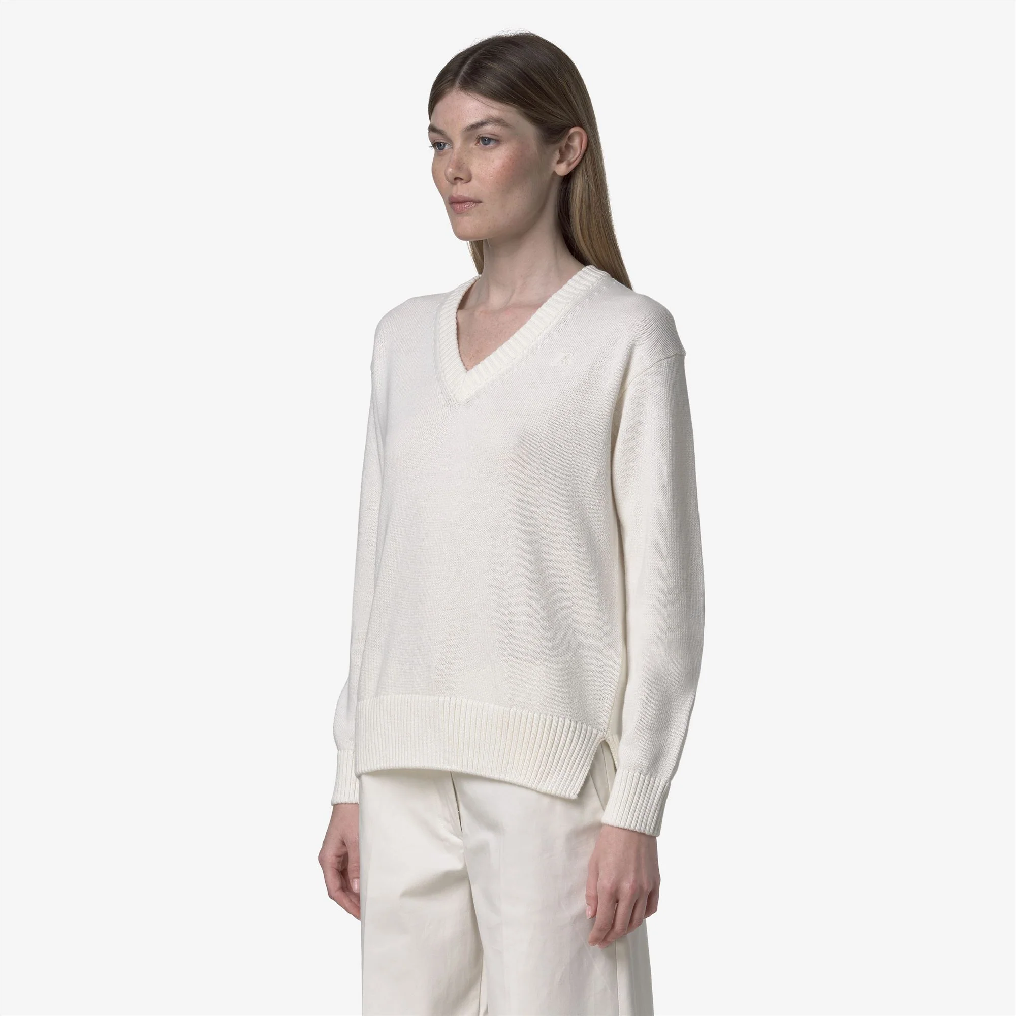 ADINE COTTON CASHMERE - KNITWEAR - Pull  Over - Woman - WHITE GARDENIA - Image 4