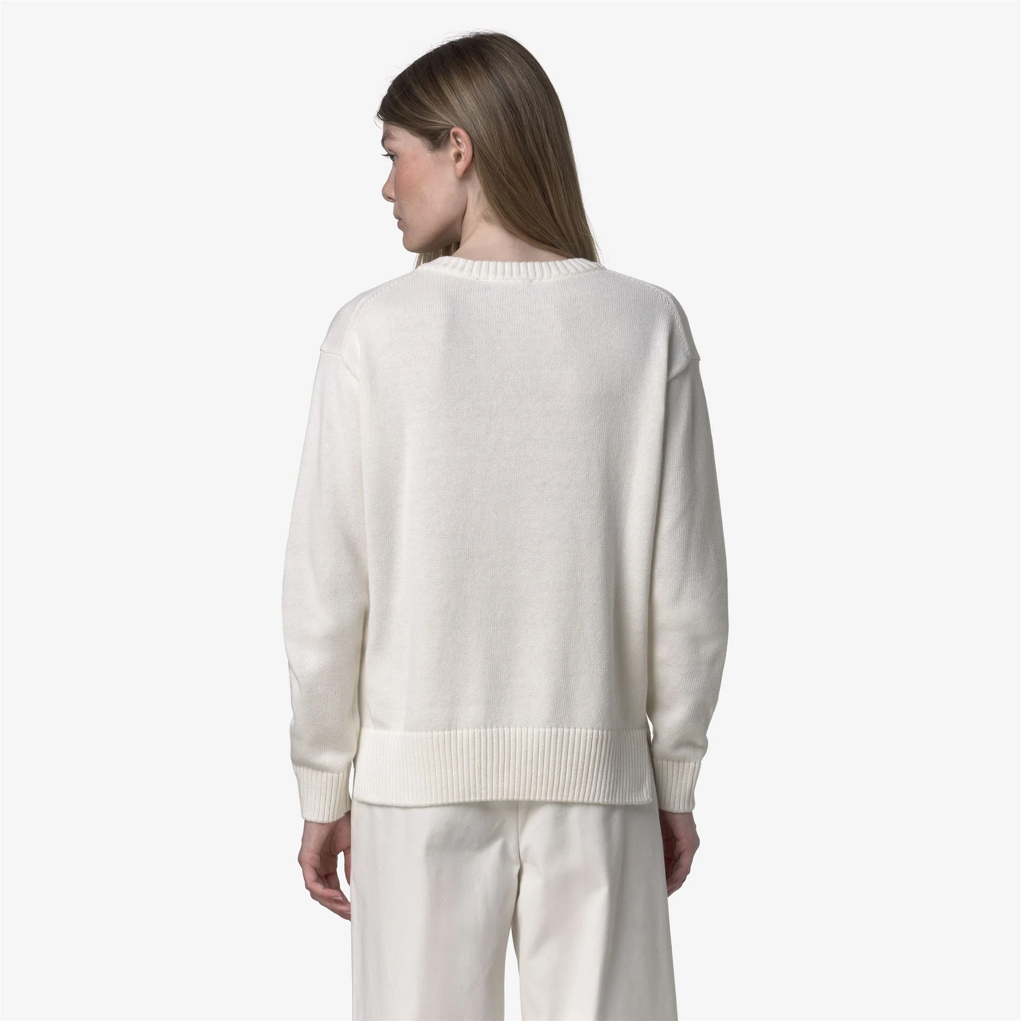 ADINE COTTON CASHMERE - KNITWEAR - Pull  Over - Woman - WHITE GARDENIA - Image 5