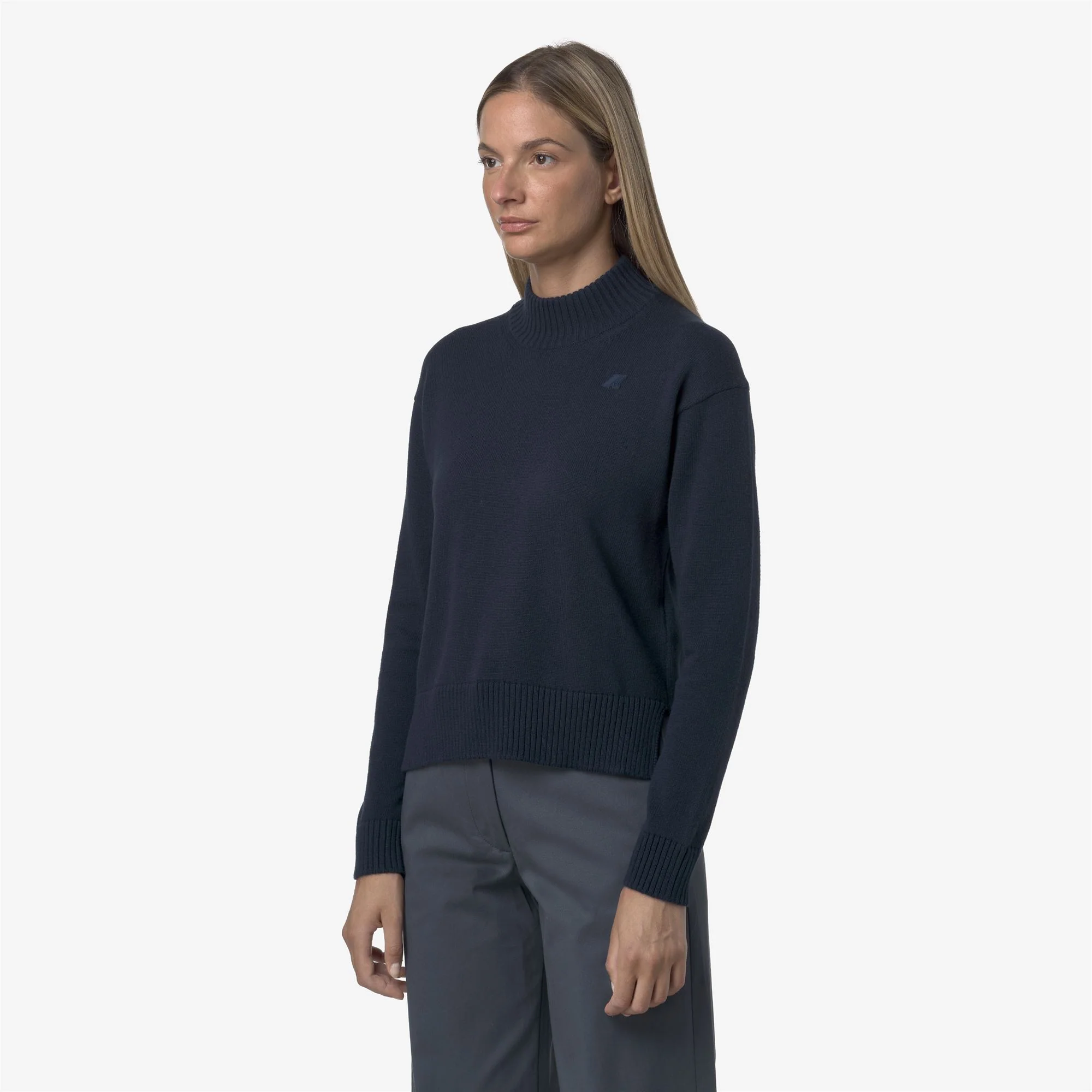 AGATA COTTON CASHMERE - KNITWEAR - Pull  Over - Woman - BLUE DRESS - Image 4