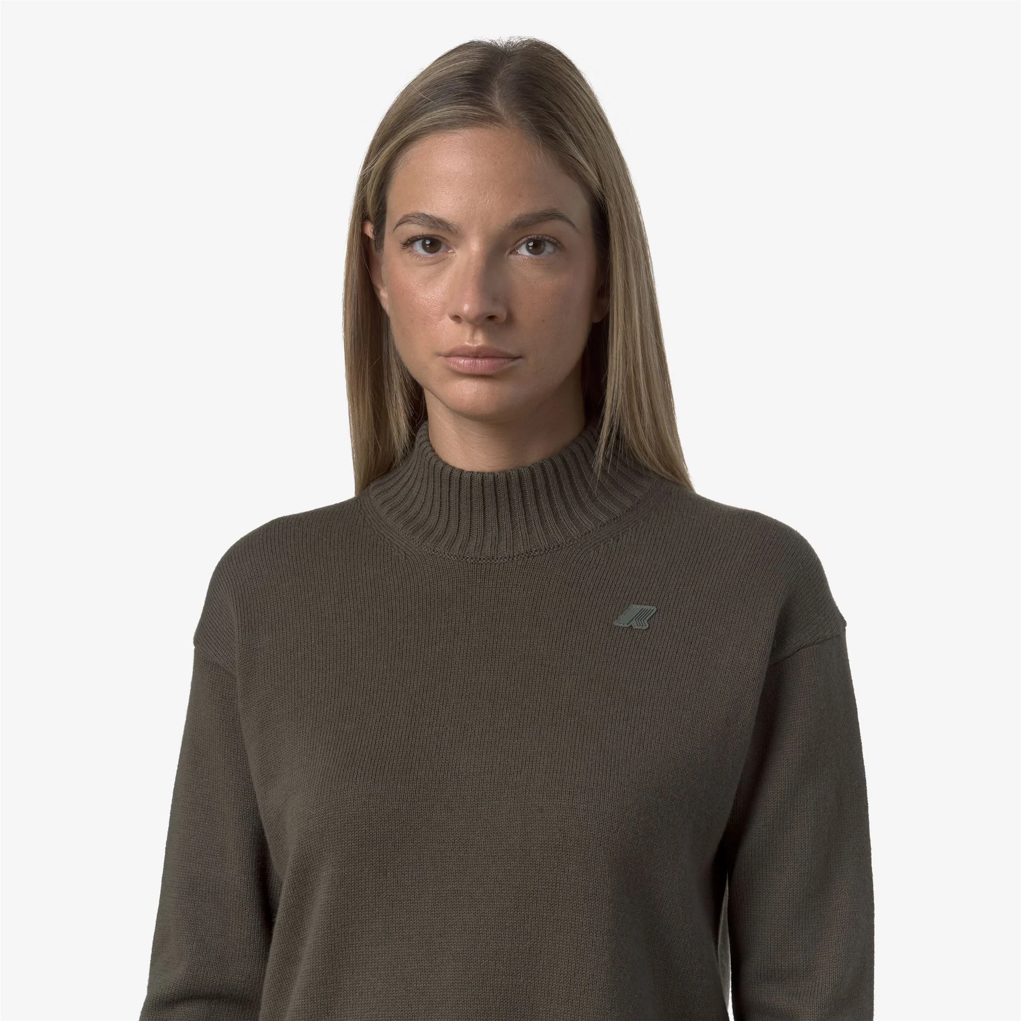 AGATA COTTON CASHMERE - KNITWEAR - Pull  Over - Woman - GREEN BLACKISH - Image 2