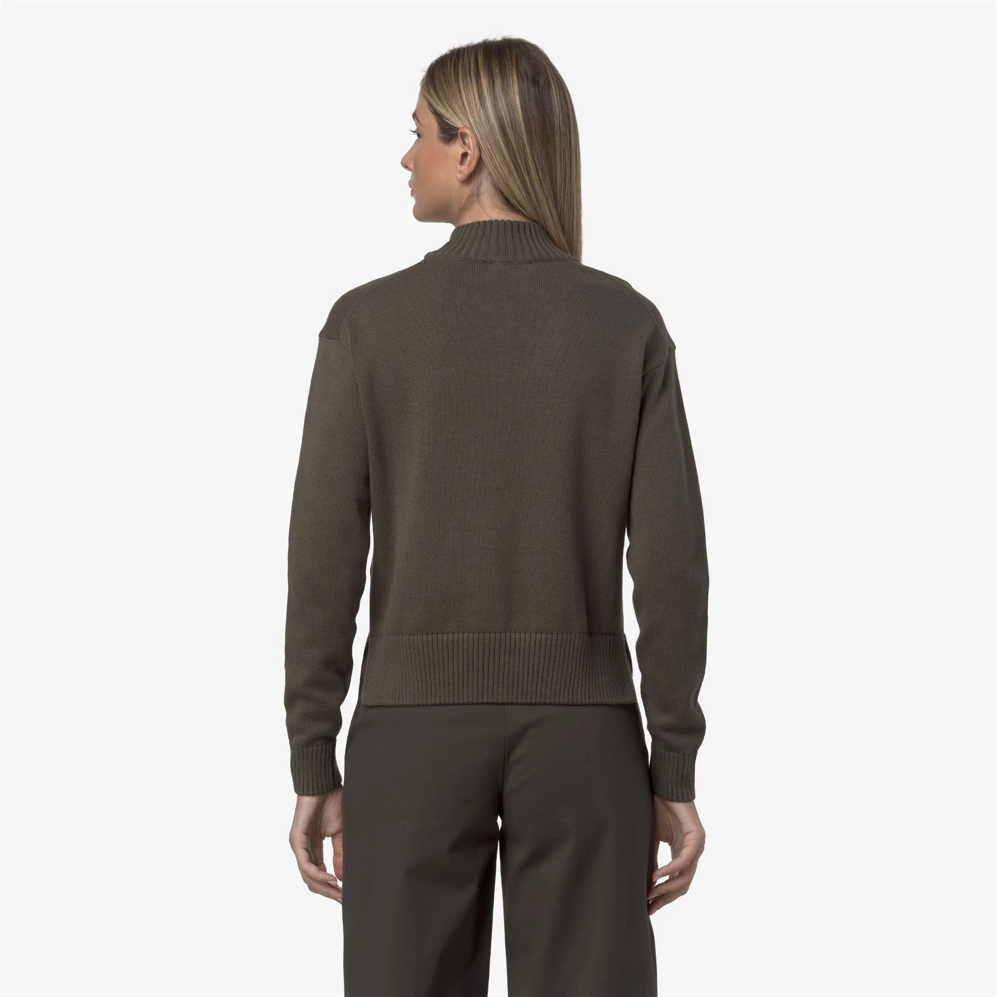 AGATA COTTON CASHMERE - KNITWEAR - Pull  Over - Woman - GREEN BLACKISH - Image 5